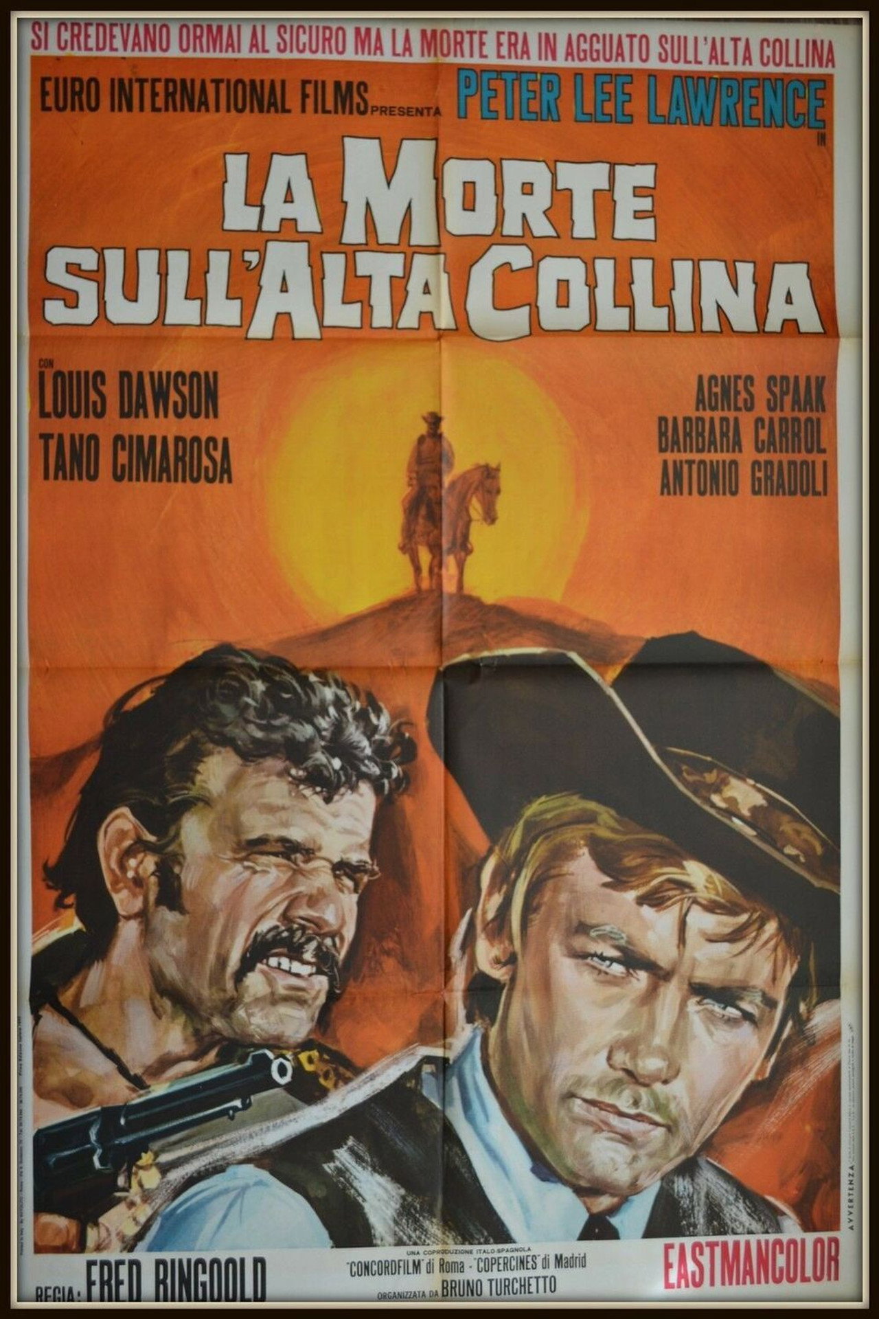 La morte sull'alta collina filmaffisch