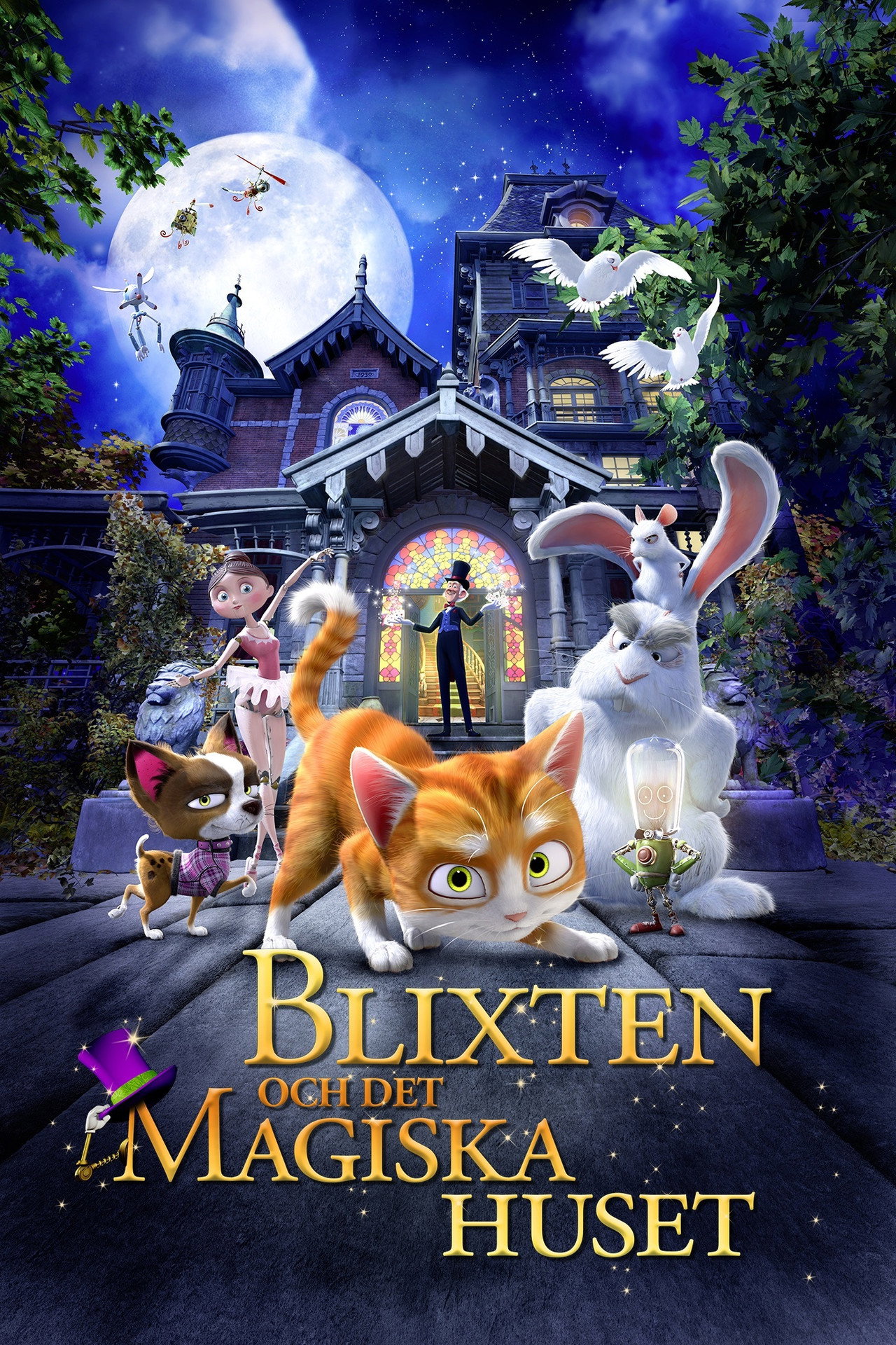 Blixten och det magiska huset filmaffisch