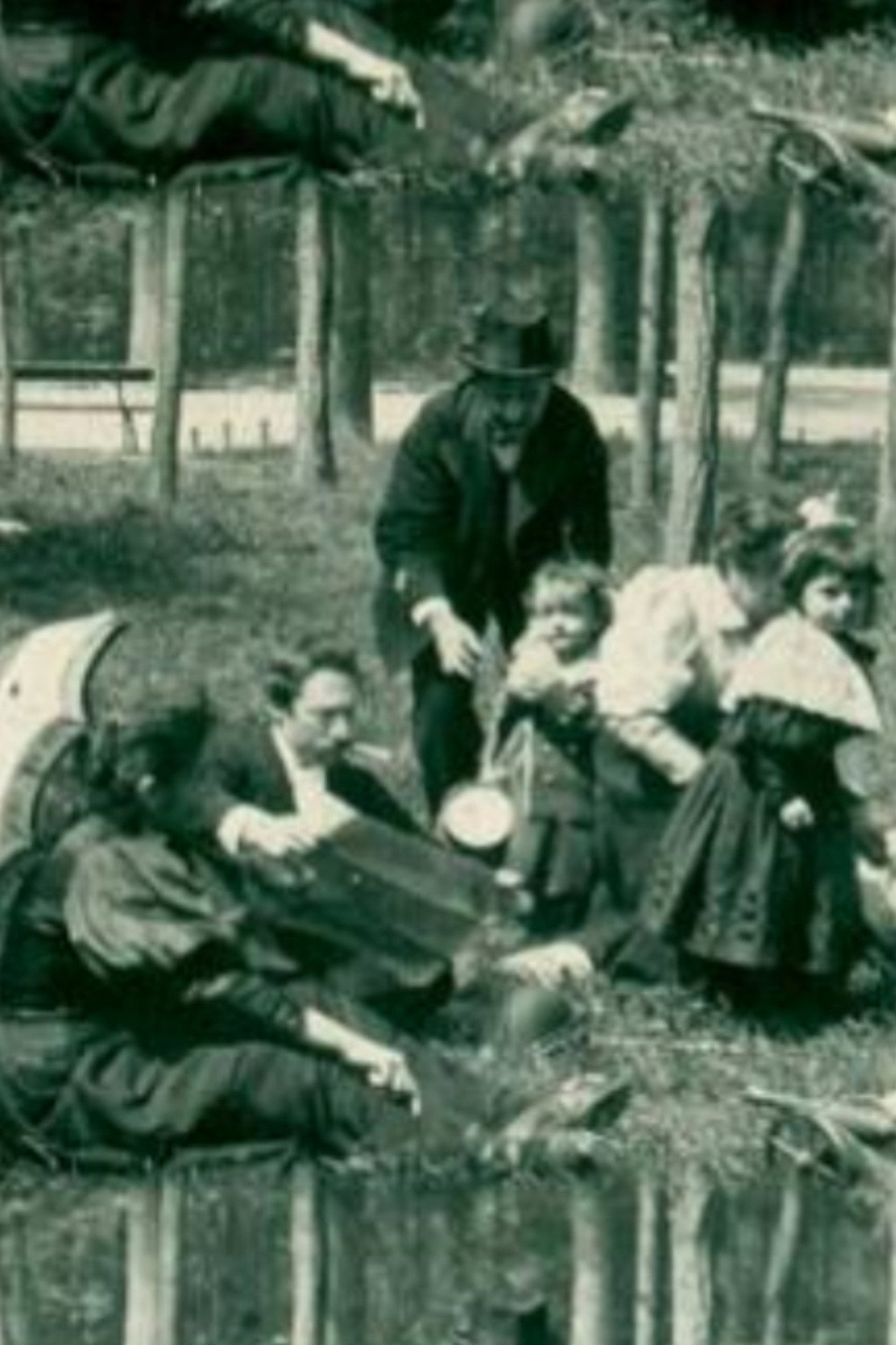 Enfants au bois Backdrop
