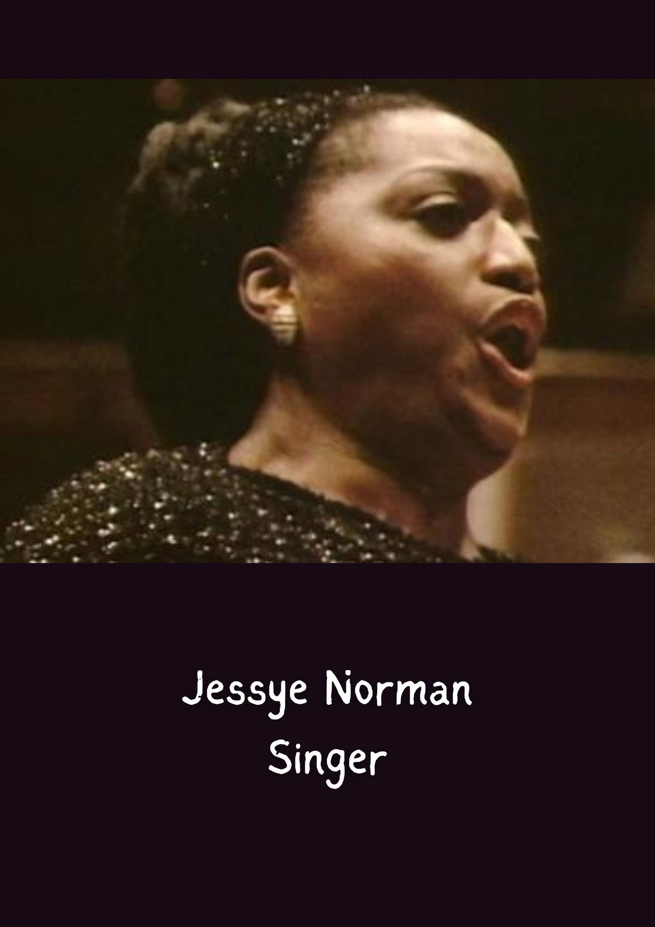 Jessye Norman - Singer Backdrop