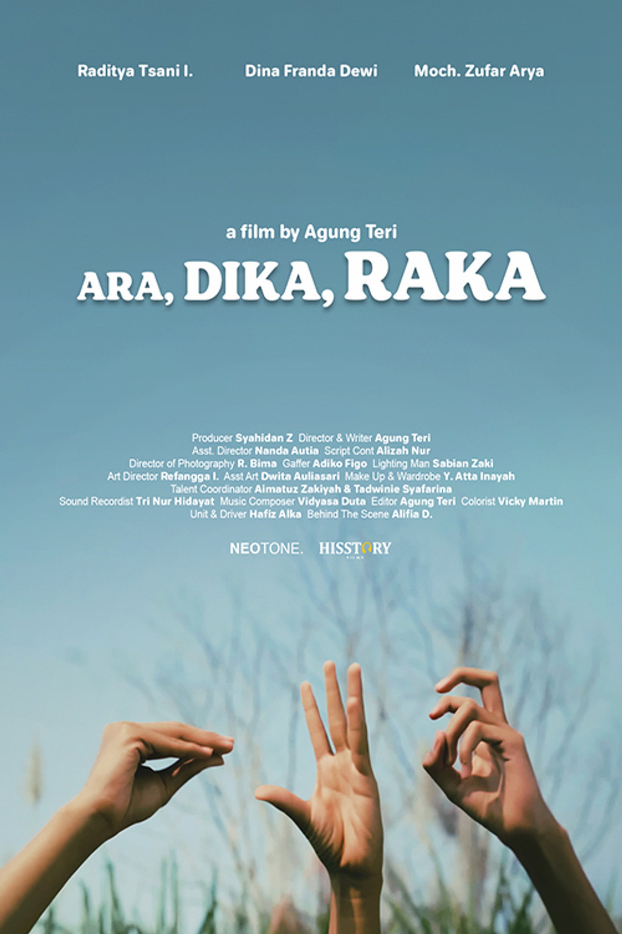 Ara, Dika, Raka filmaffisch