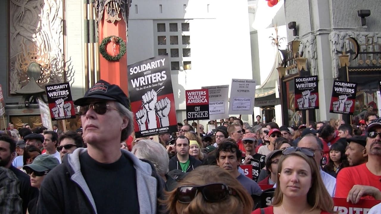 Scen från Pencils Down! The 100 Days of the Writers Guild Strike