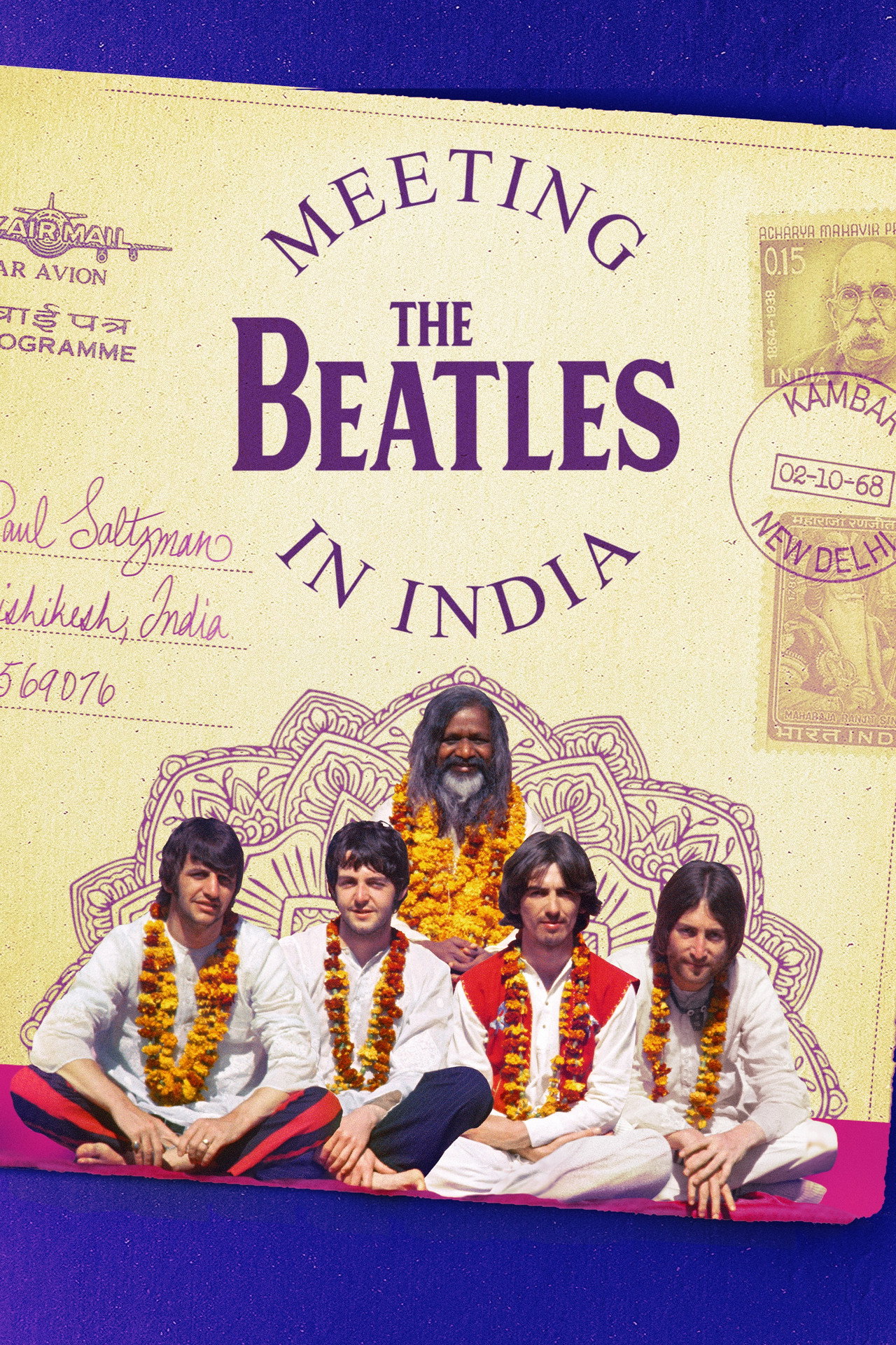 Meeting the Beatles in India filmaffisch