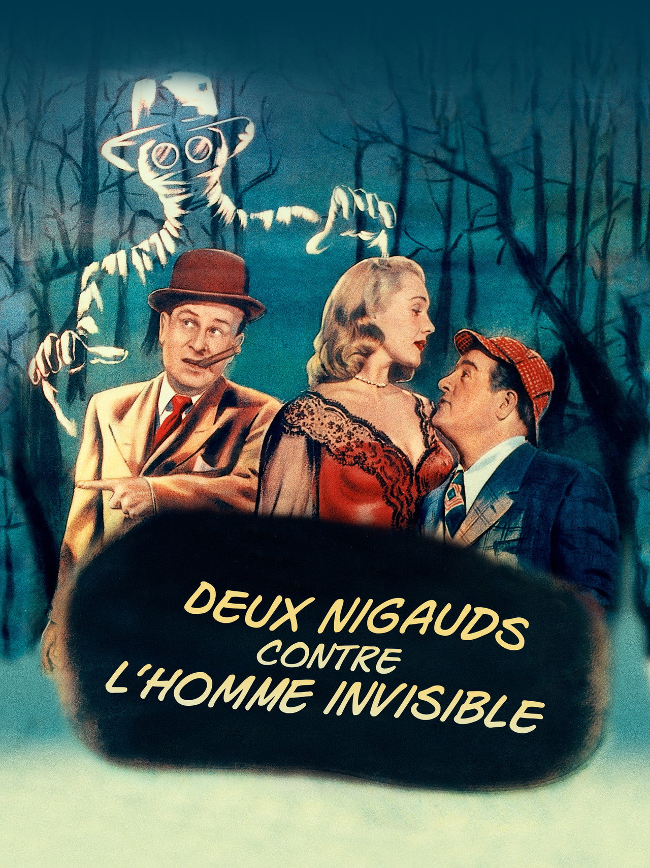 Deux nigauds et l'homme invisible poster