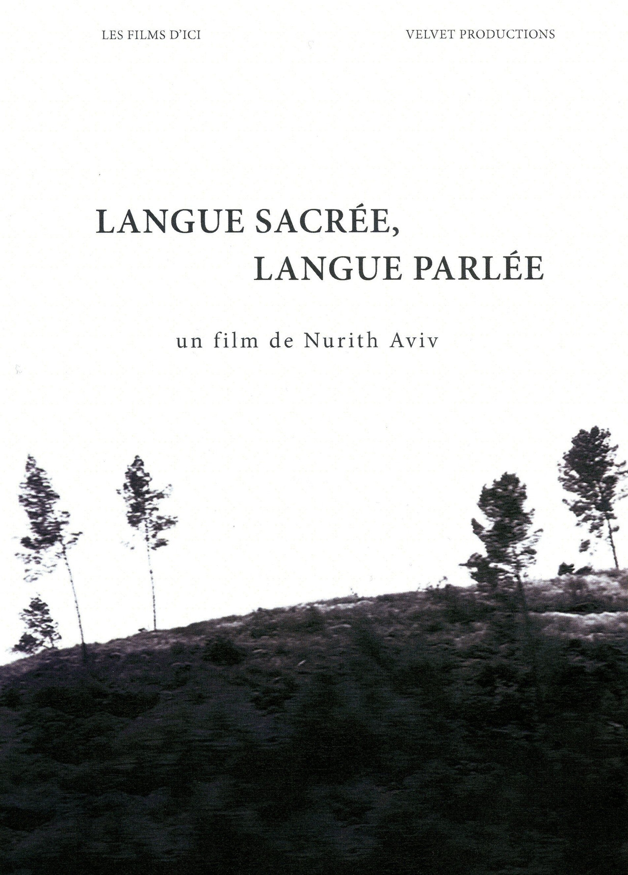 Langue sacrée, langue parlée filmaffisch