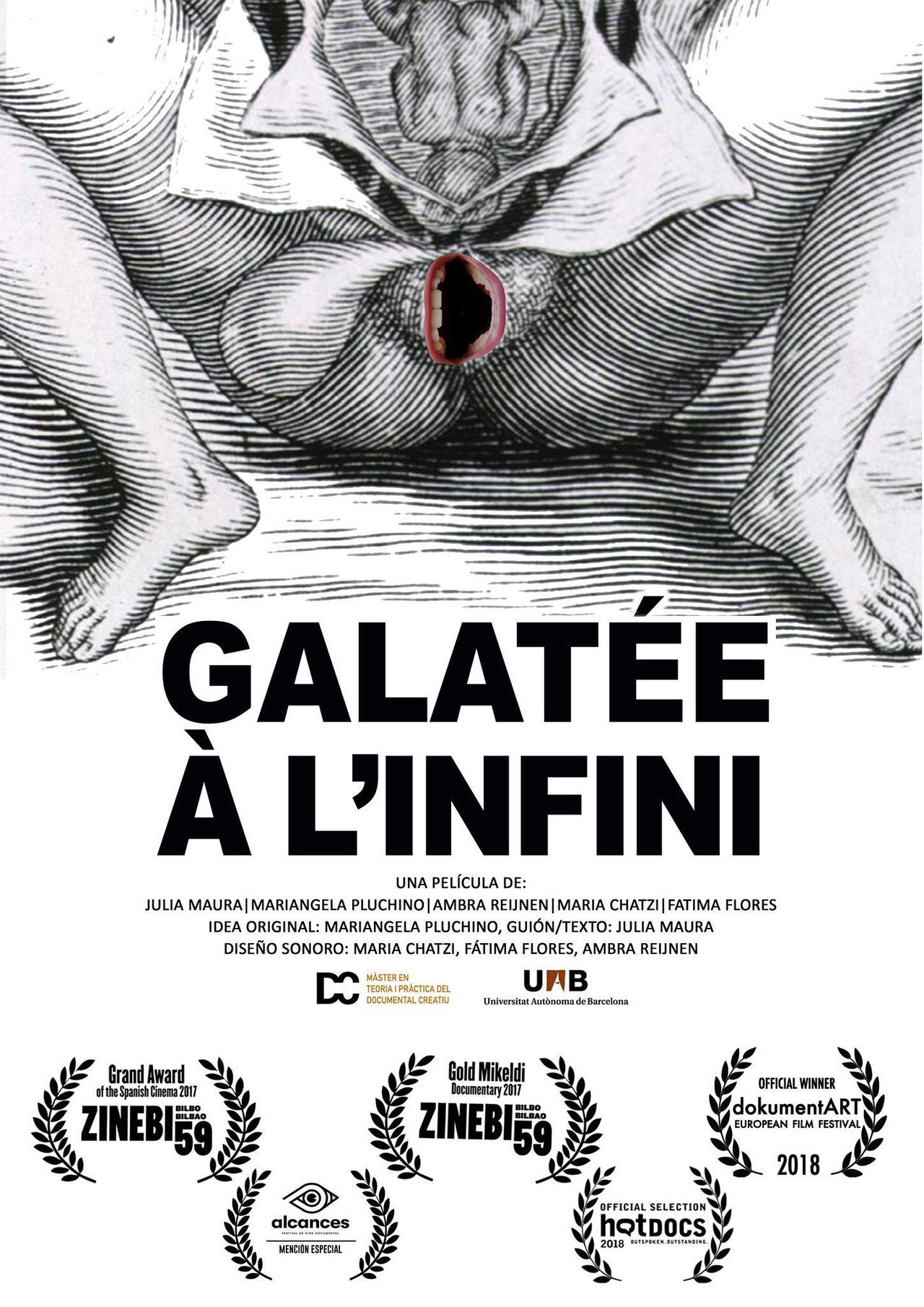 Galatée à l'infini filmaffisch