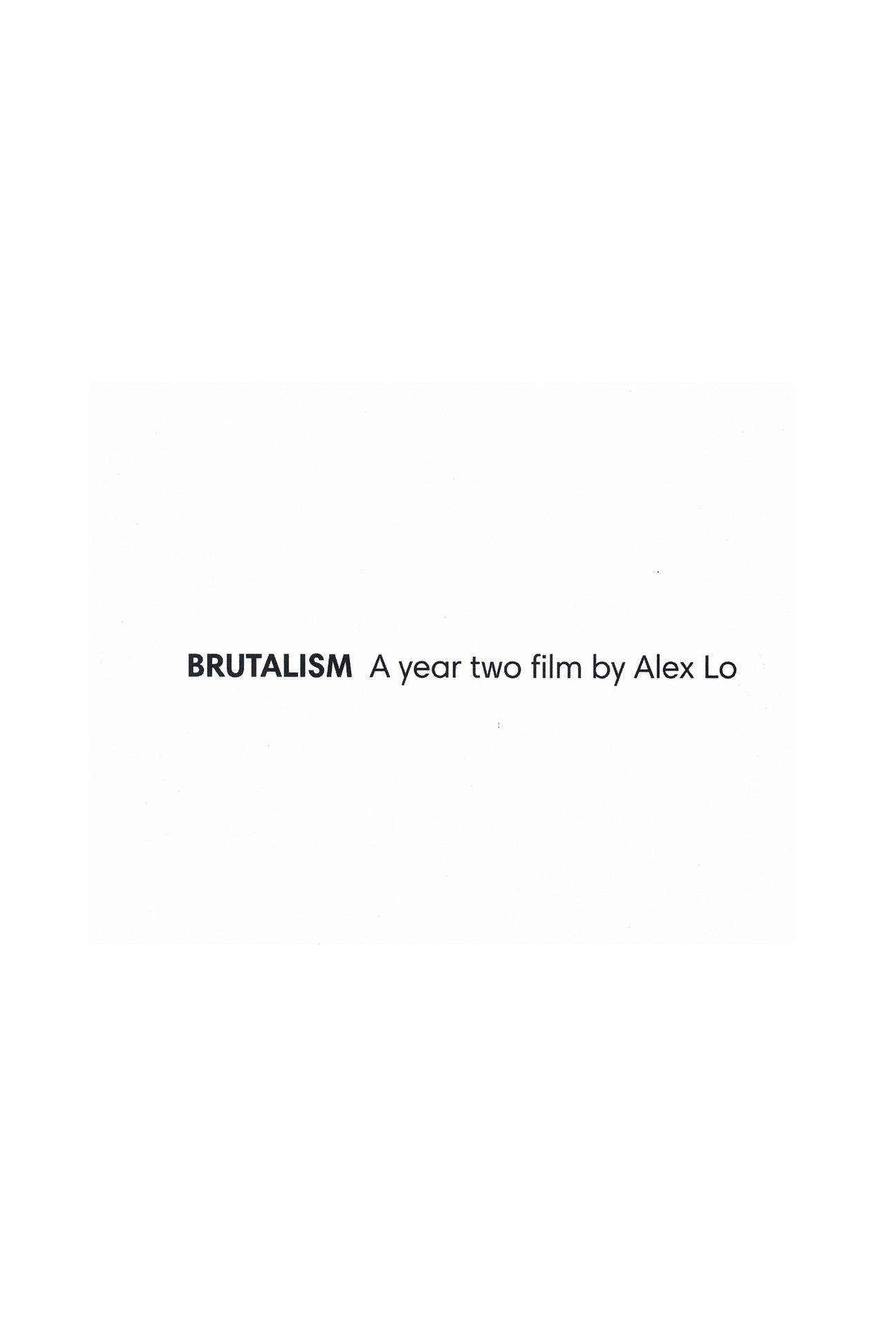 BRUTALISM
