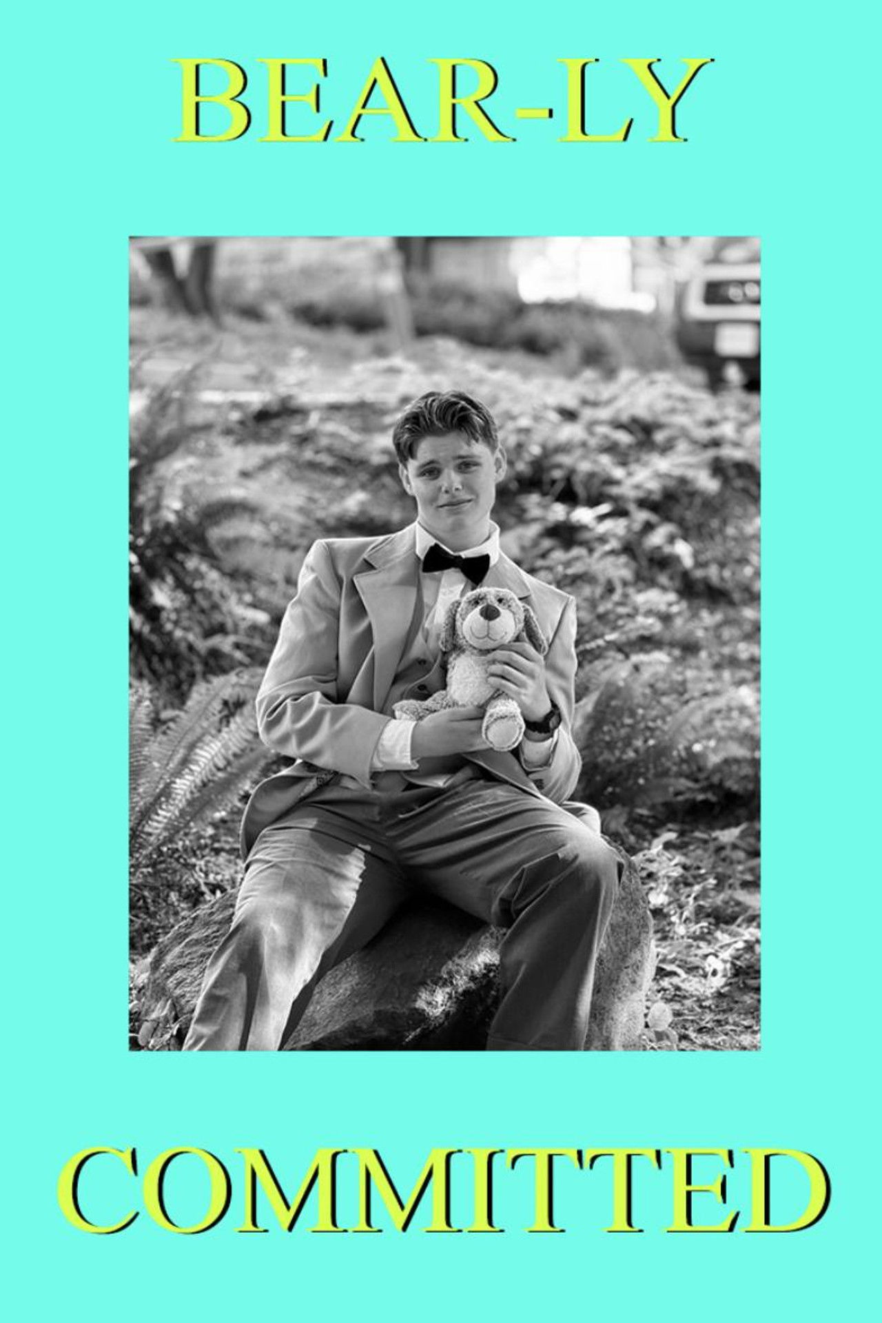 BEAR-LY COMMITTED Backdrop