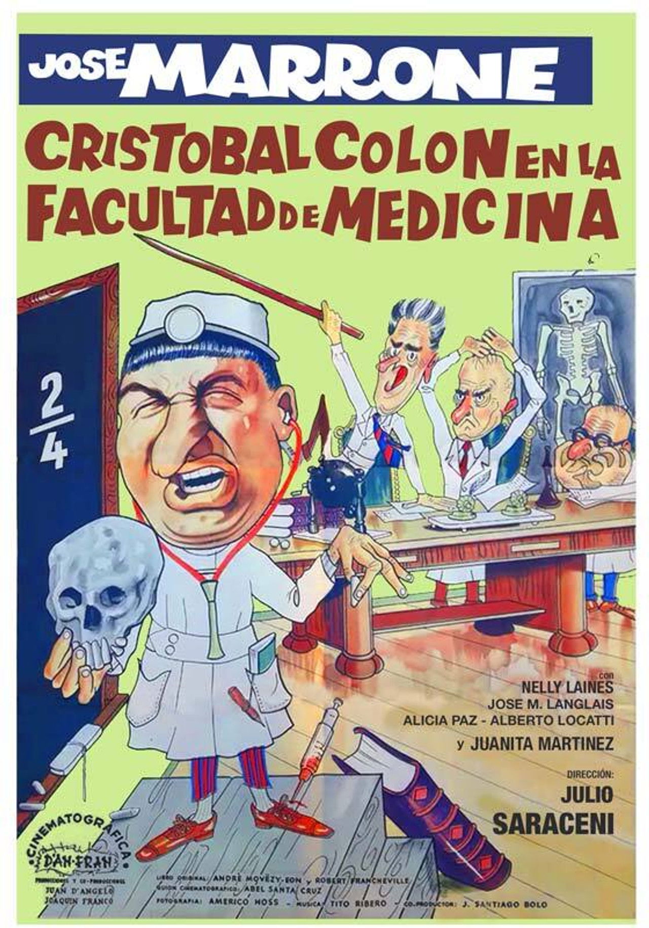 Cristóbal Colón en la Facultad de Medicina Backdrop
