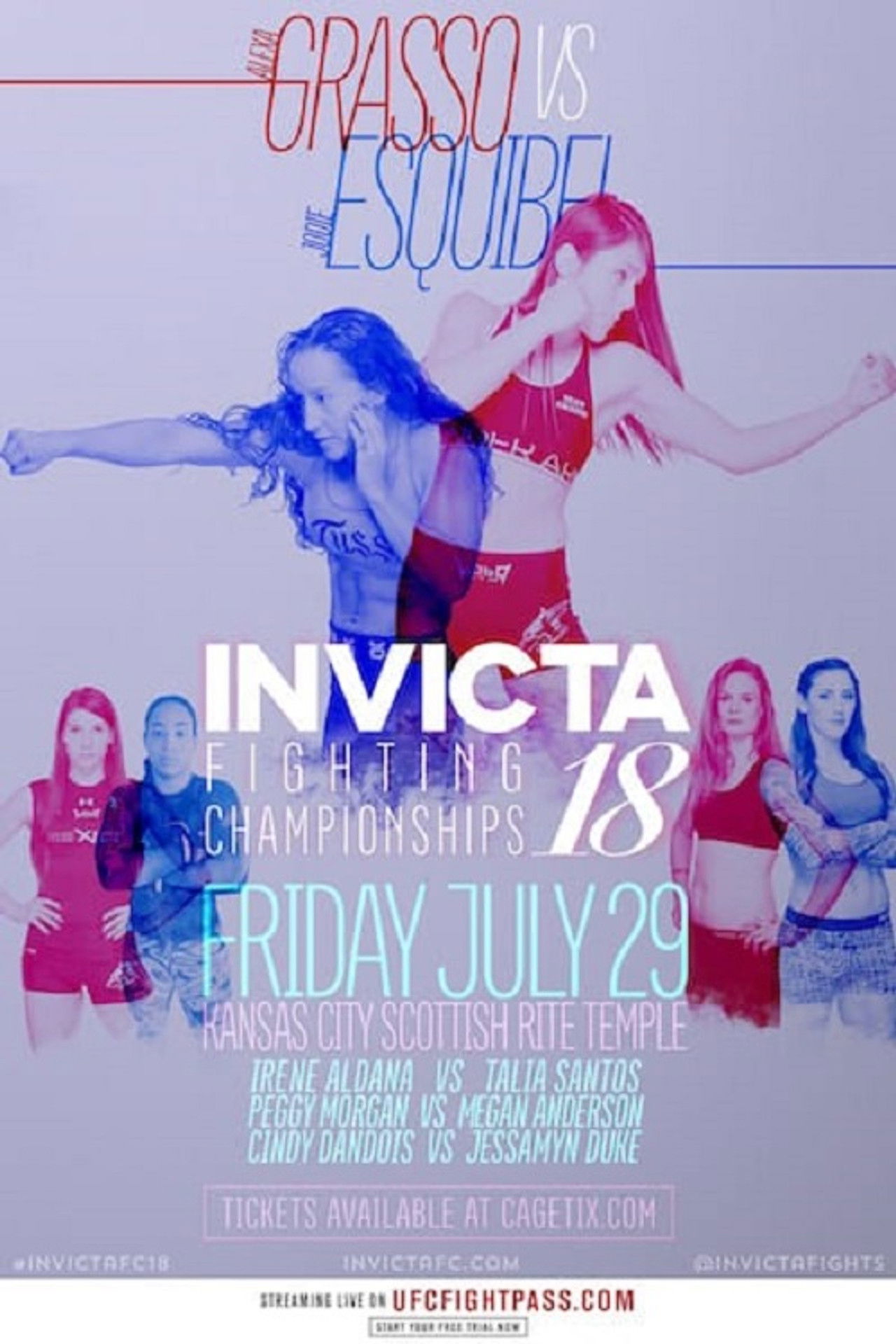 Invicta FC 18: Grasso vs. Esquibel Backdrop