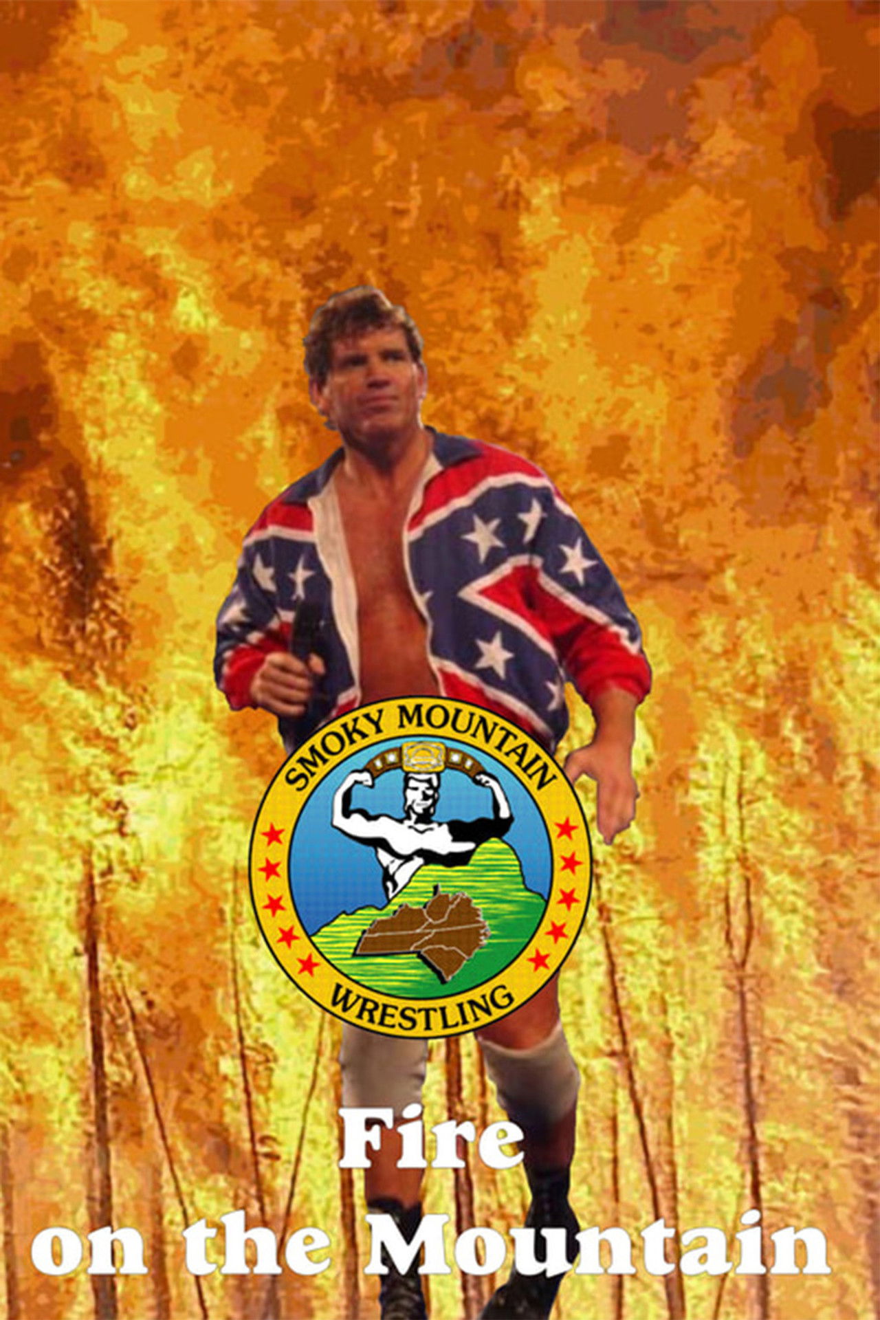 SMW Fire on The Mountain 1992 Backdrop