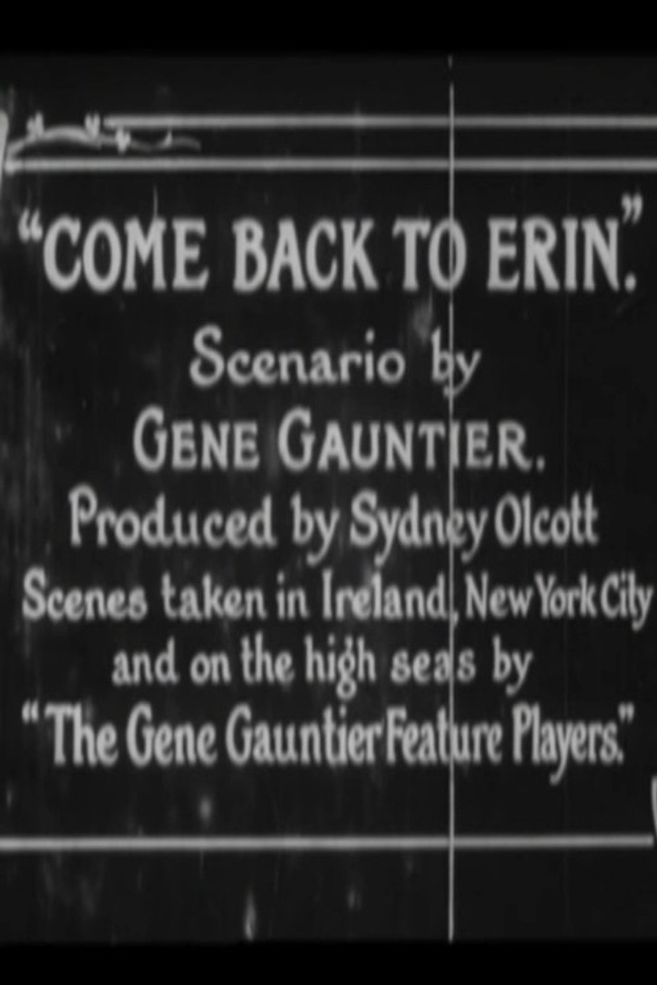 Come Back to Erin Backdrop