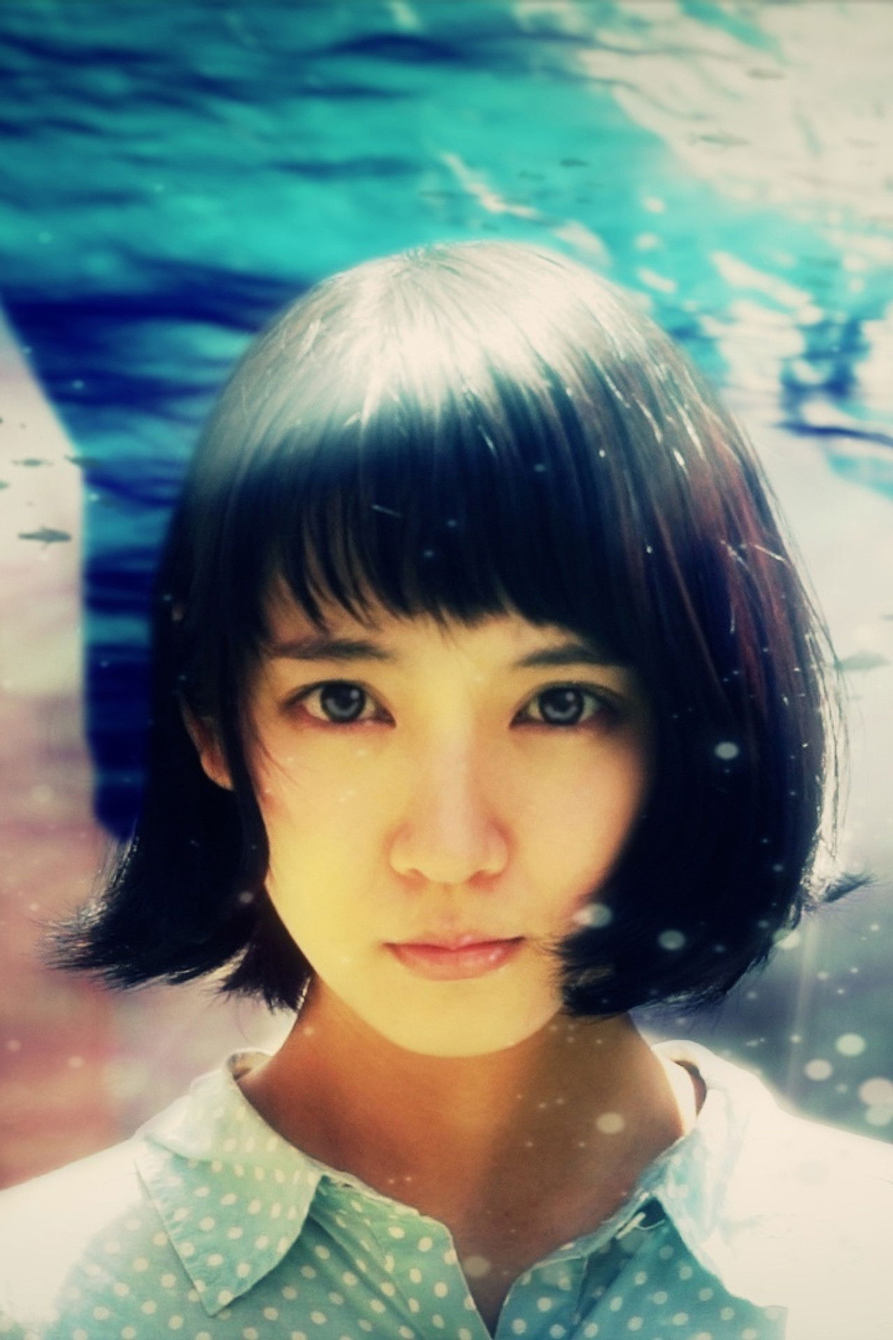 I, Dolphin Girl Backdrop