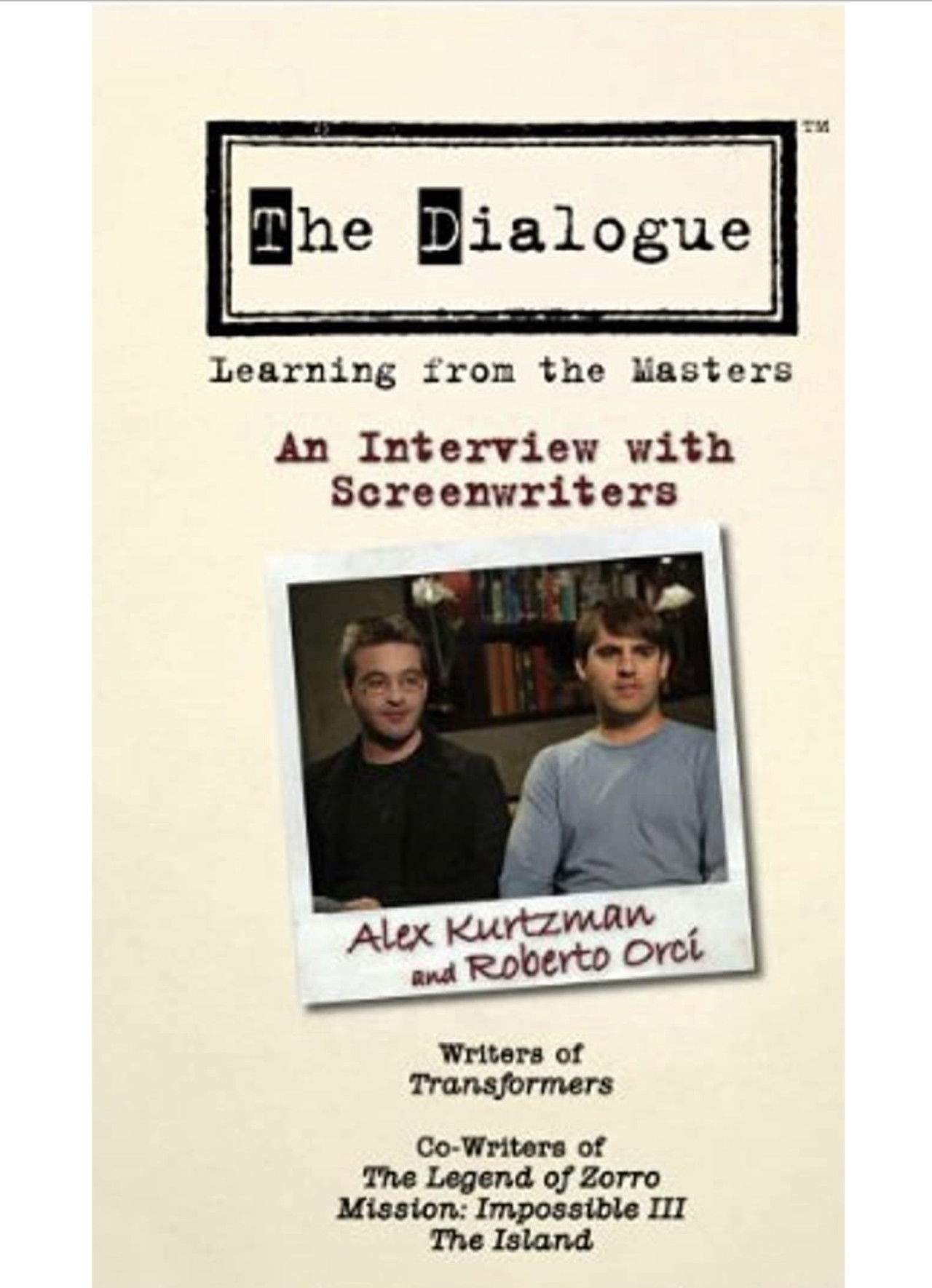 The Dialogue: An Interview with Screenwriters Alex Kurtzman and Roberto Orci Backdrop