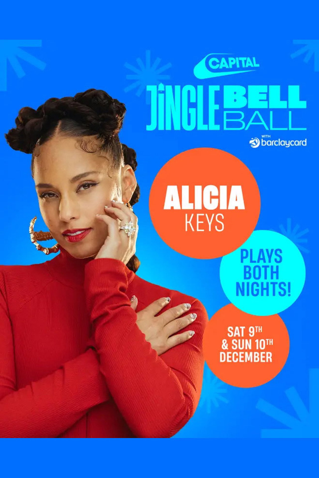 Alicia Keys - Live at Capital's Jingle Bell Ball 2023 Backdrop