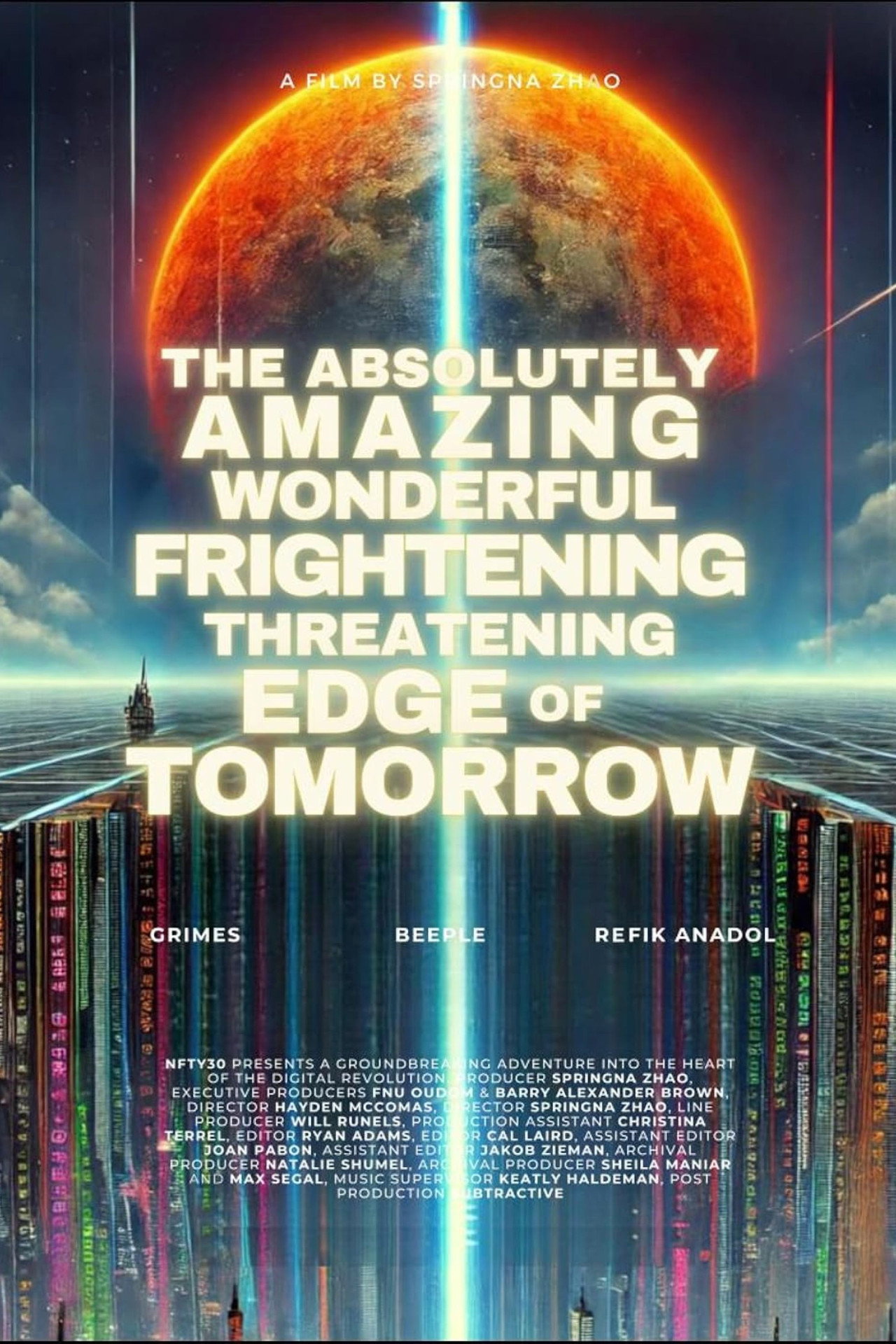 The Absolutely, Amazing, Wonderful, Frightening, Threatening Edge of Tomorrow filmaffisch