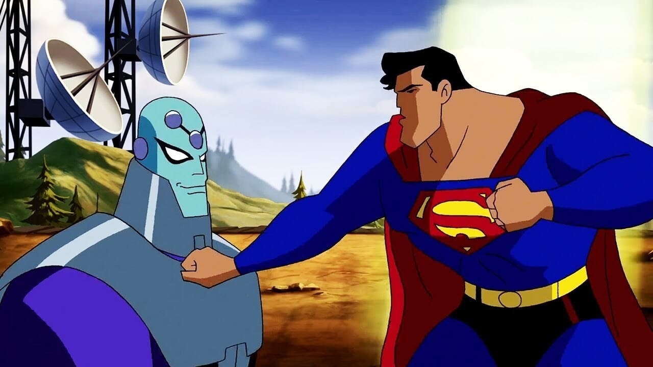 Scen från Superman: Brainiac Attacks