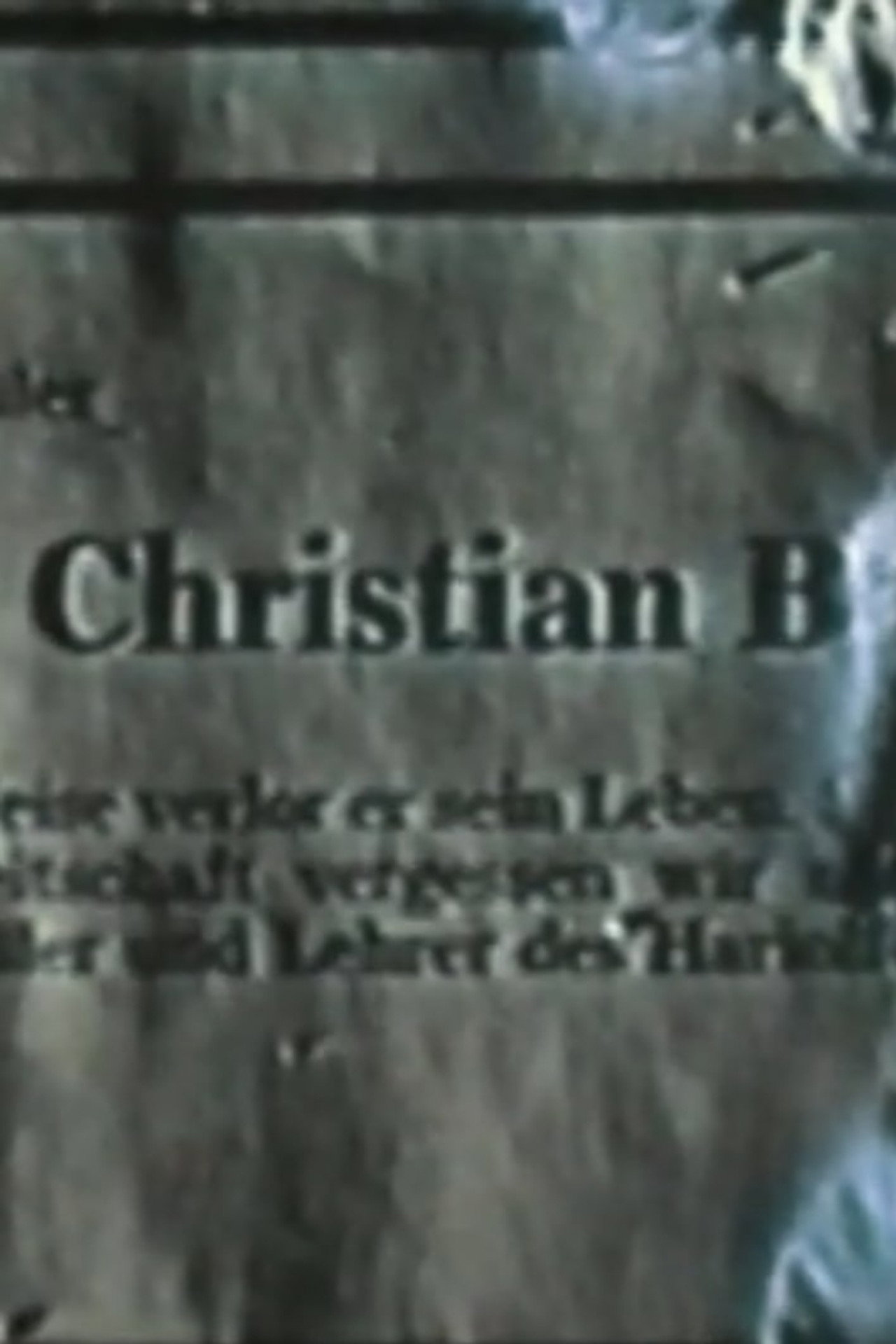 Christian B. filmaffisch