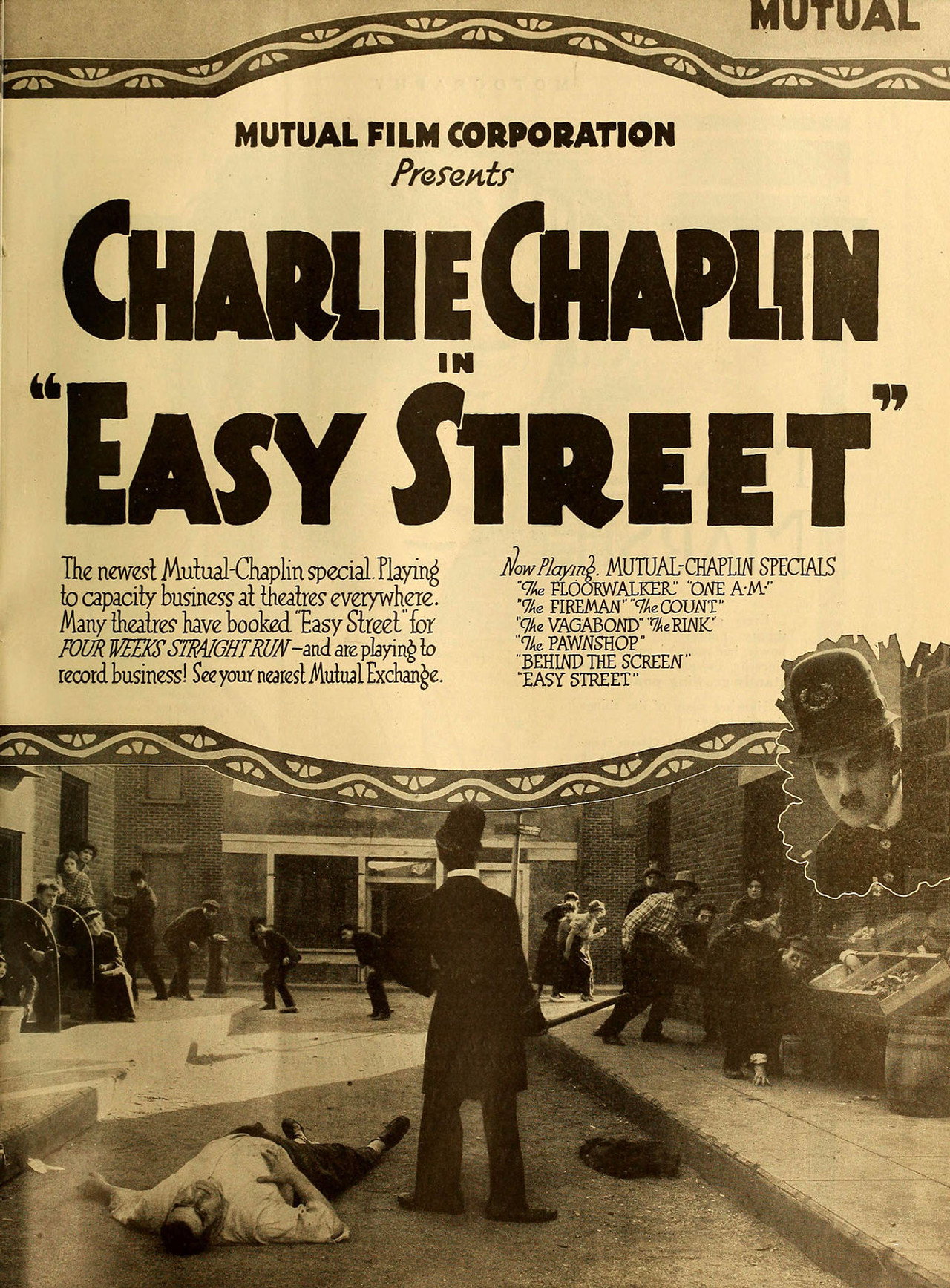 Chaplin, a rendőr – plakát 6