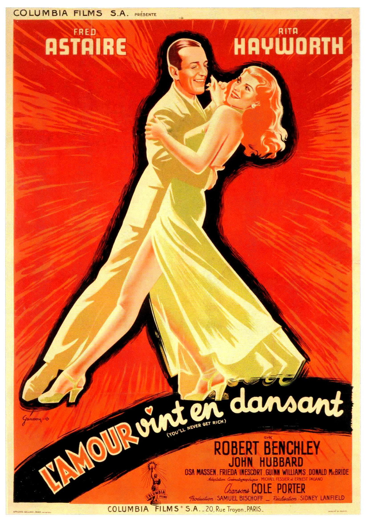 L'amour vint en dansant poster