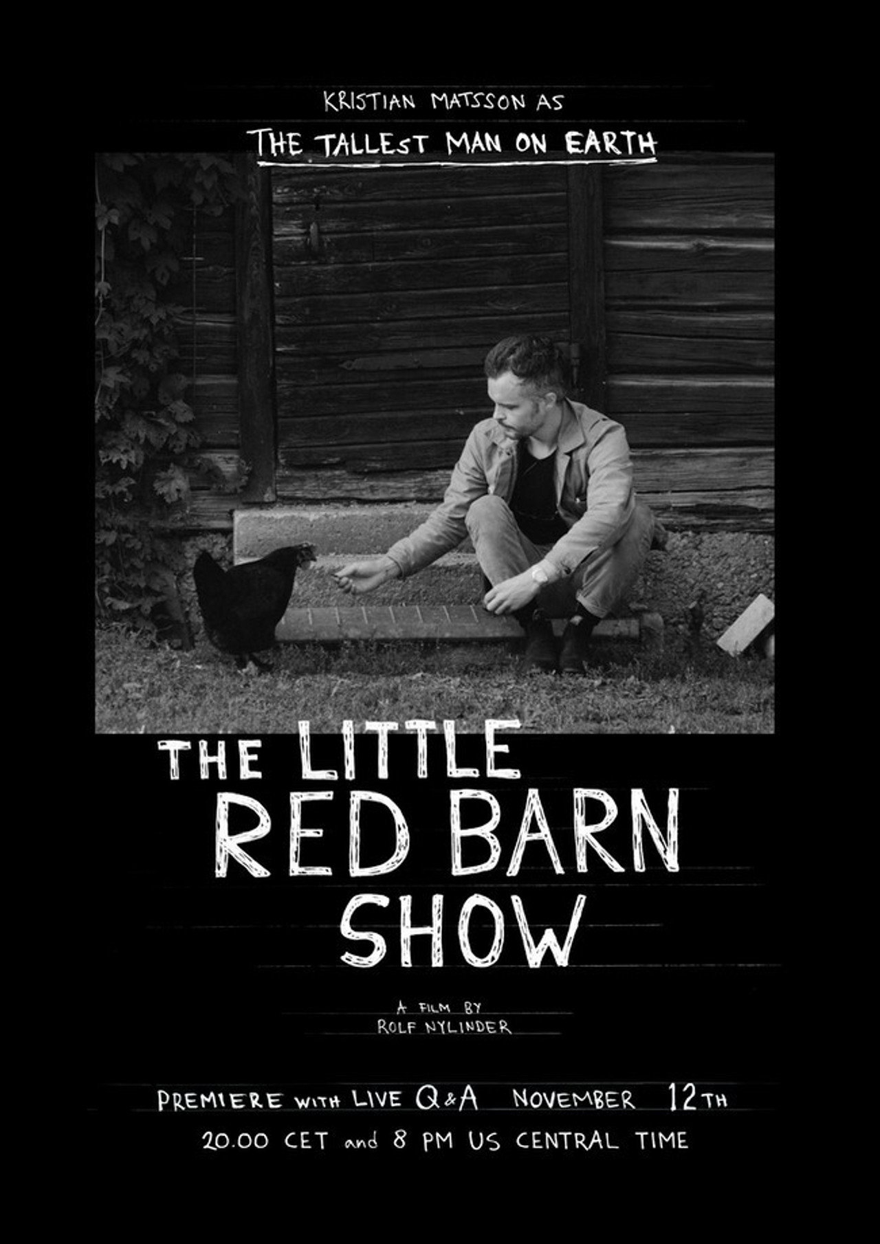 The Tallest Man on Earth: The Little Red Barn Show filmaffisch