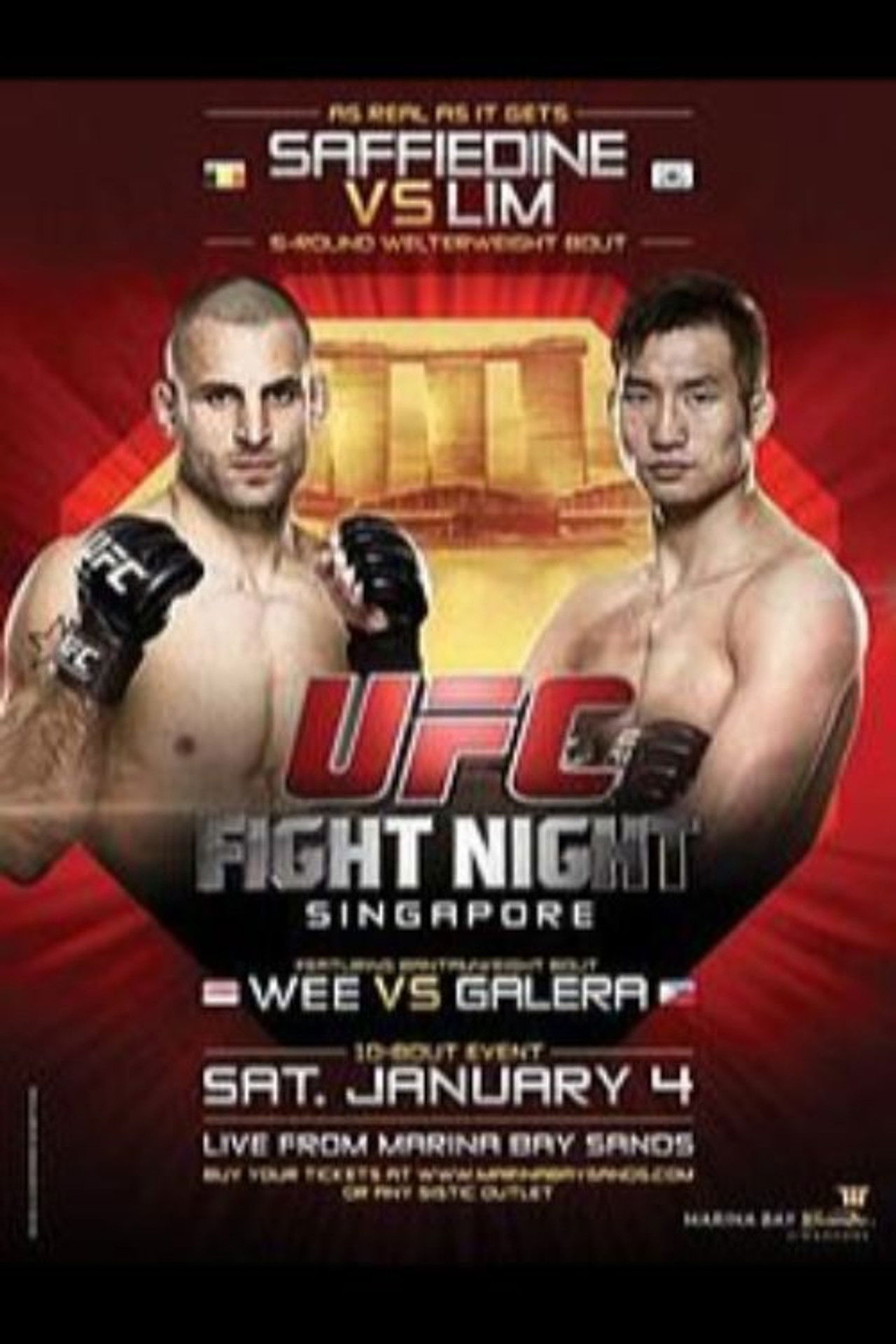 UFC Fight Night 34: Saffiedine vs. Lim Backdrop