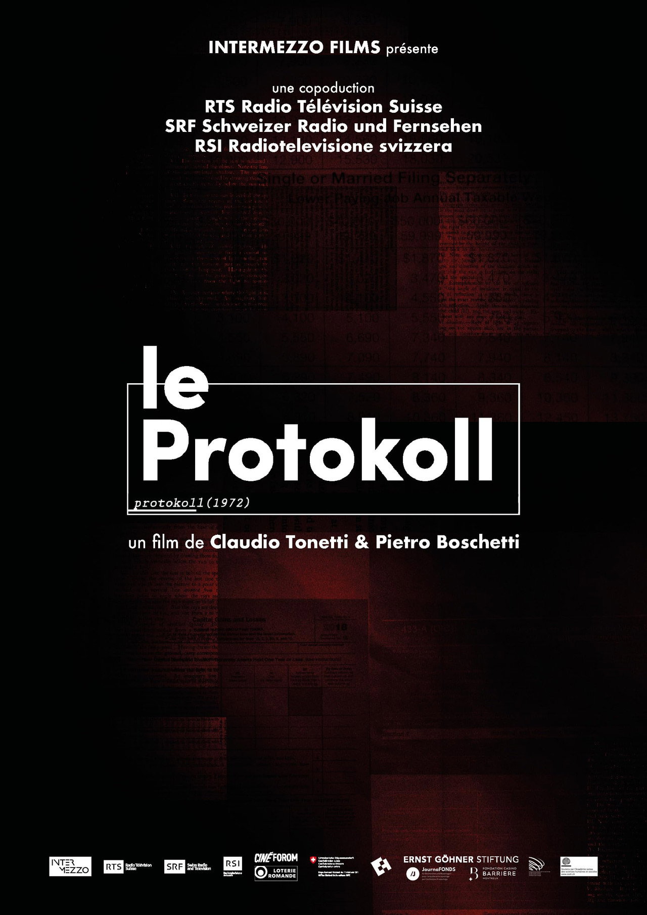 Le Protokoll - l’histoire cachée du 2e pilier filmaffisch