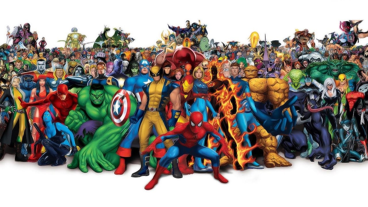 Superheroes: A Never-Ending Battle background