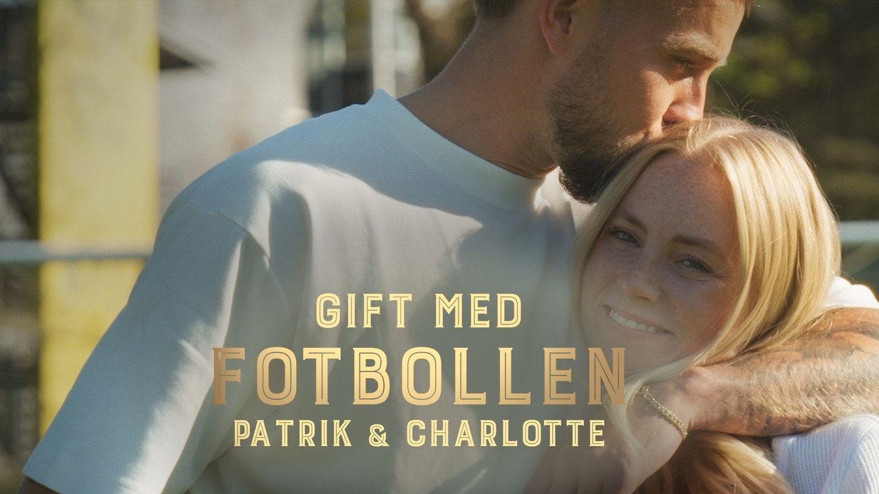 Gift med fotbollen backdrop