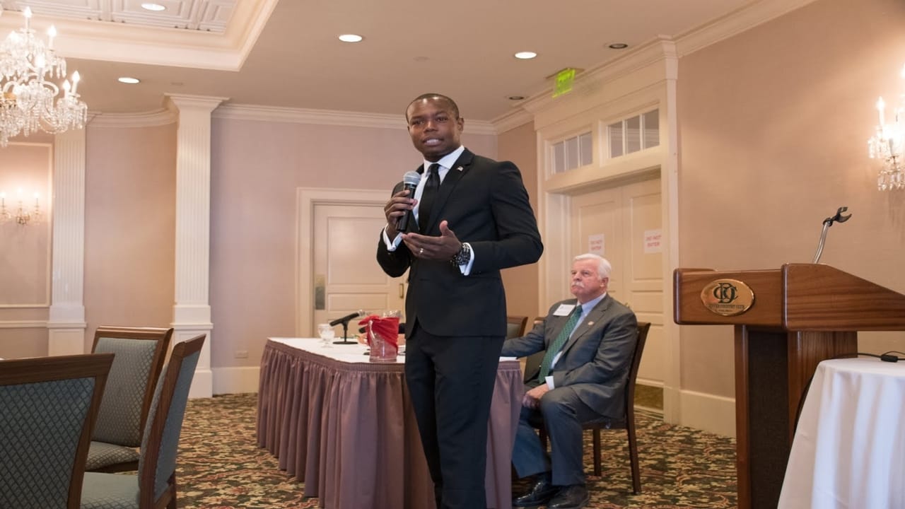 The Speech, Run Erik Run backdrop