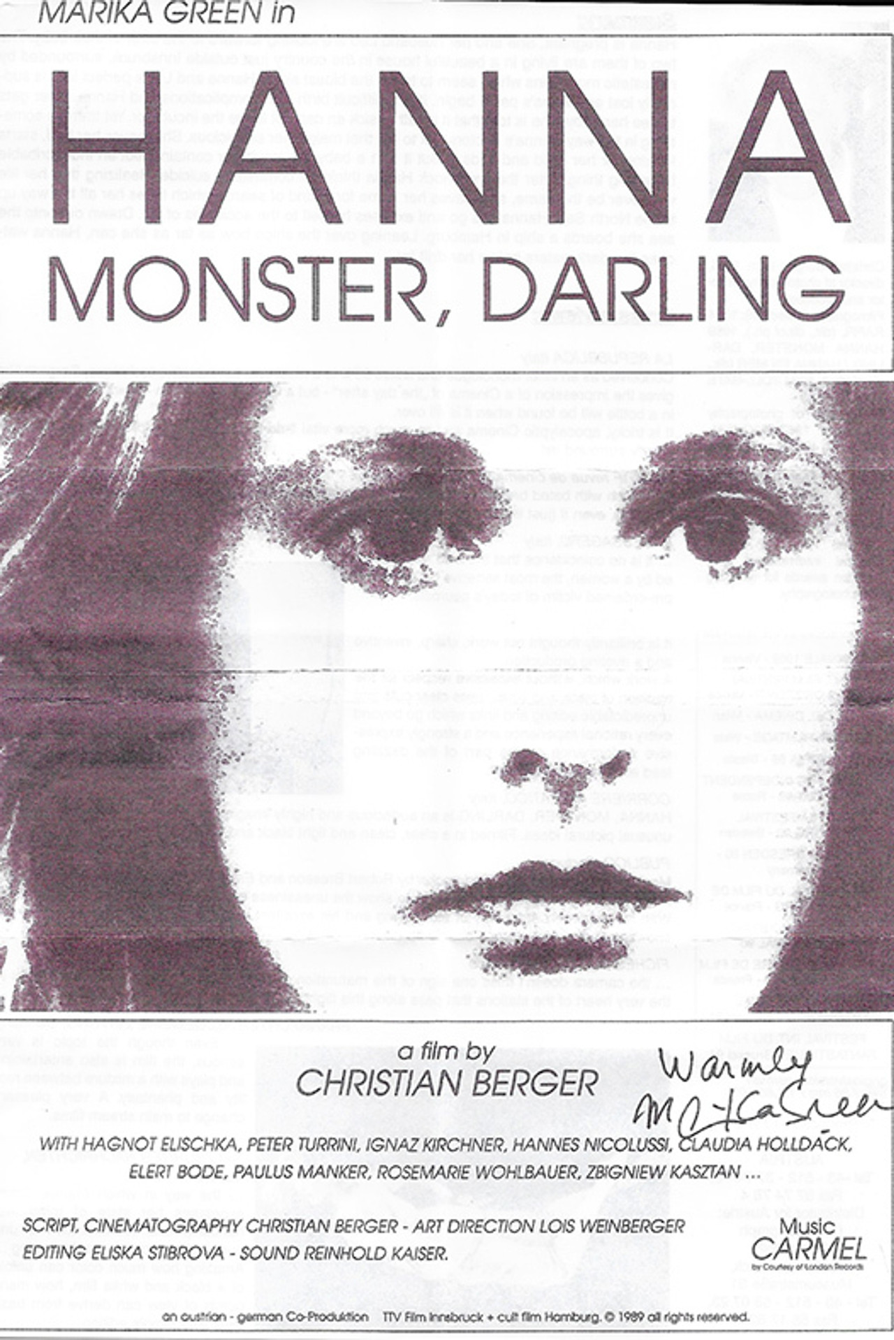 Hanna Monster, Darling Backdrop