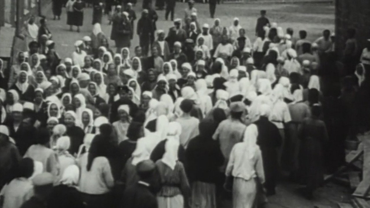 Workers Leaving the Factory Backdrop
