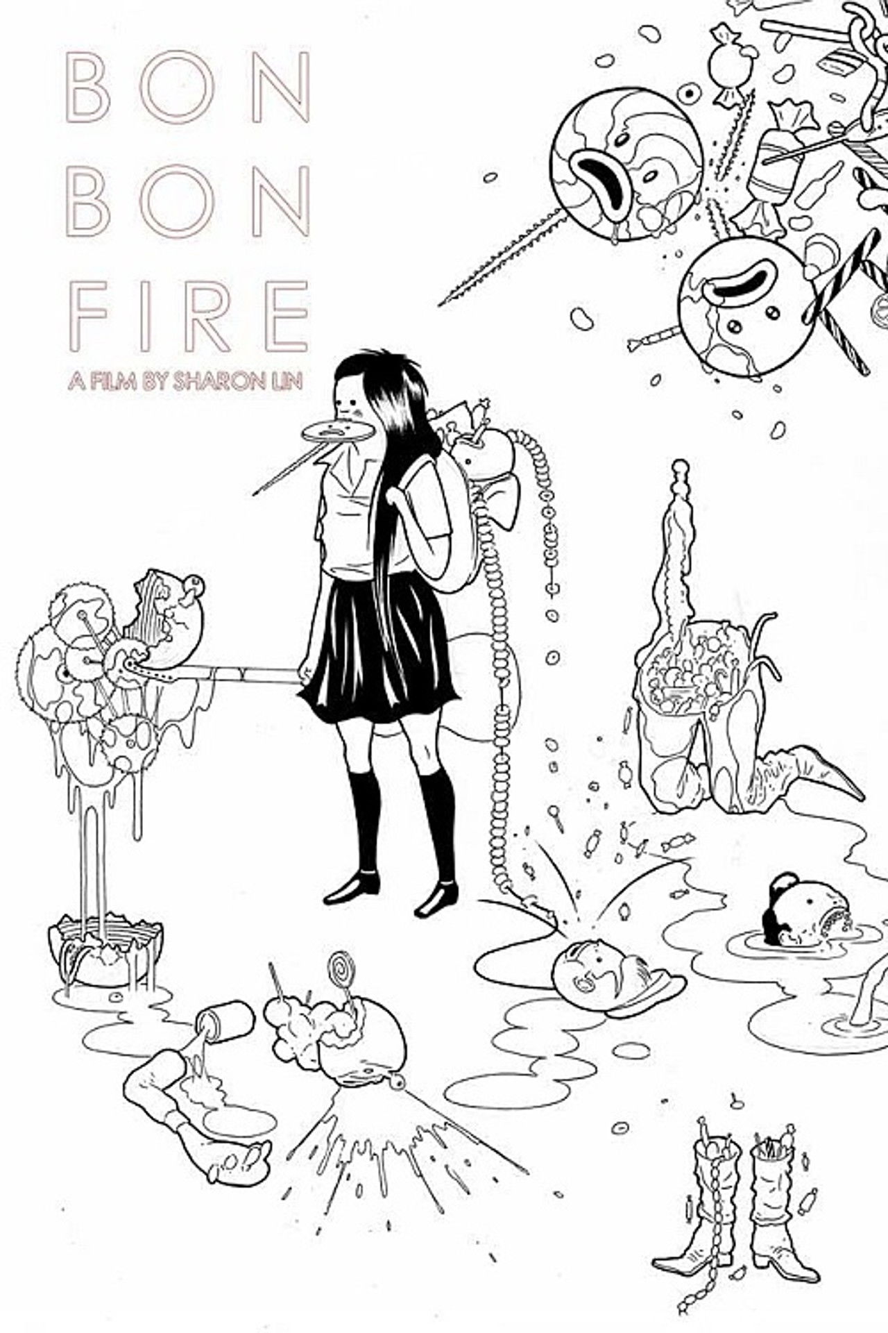 Bon Bon Fire Backdrop