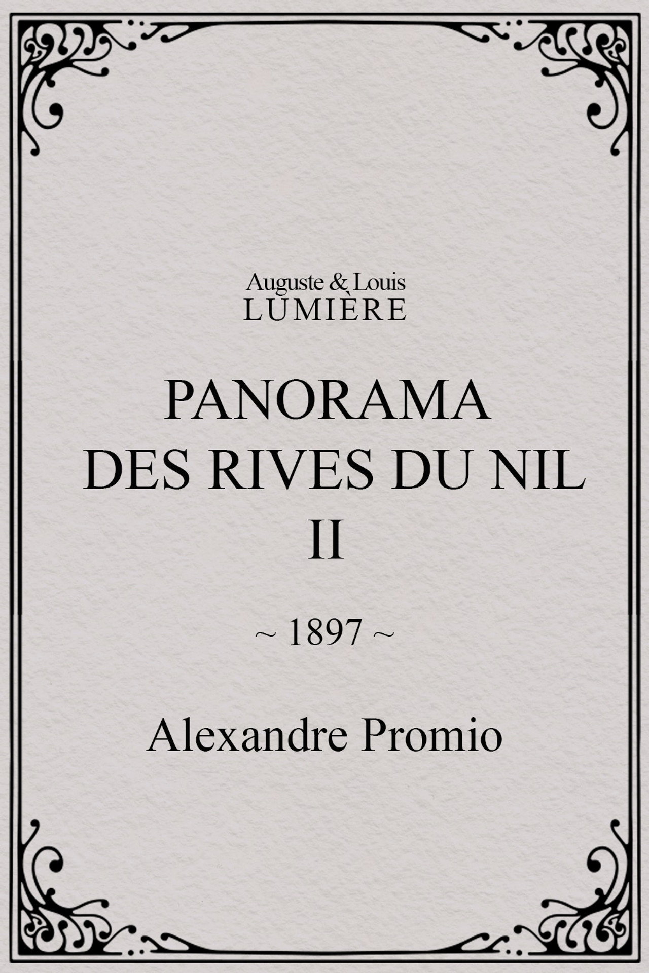 Panorama des rives du Nil, [II]