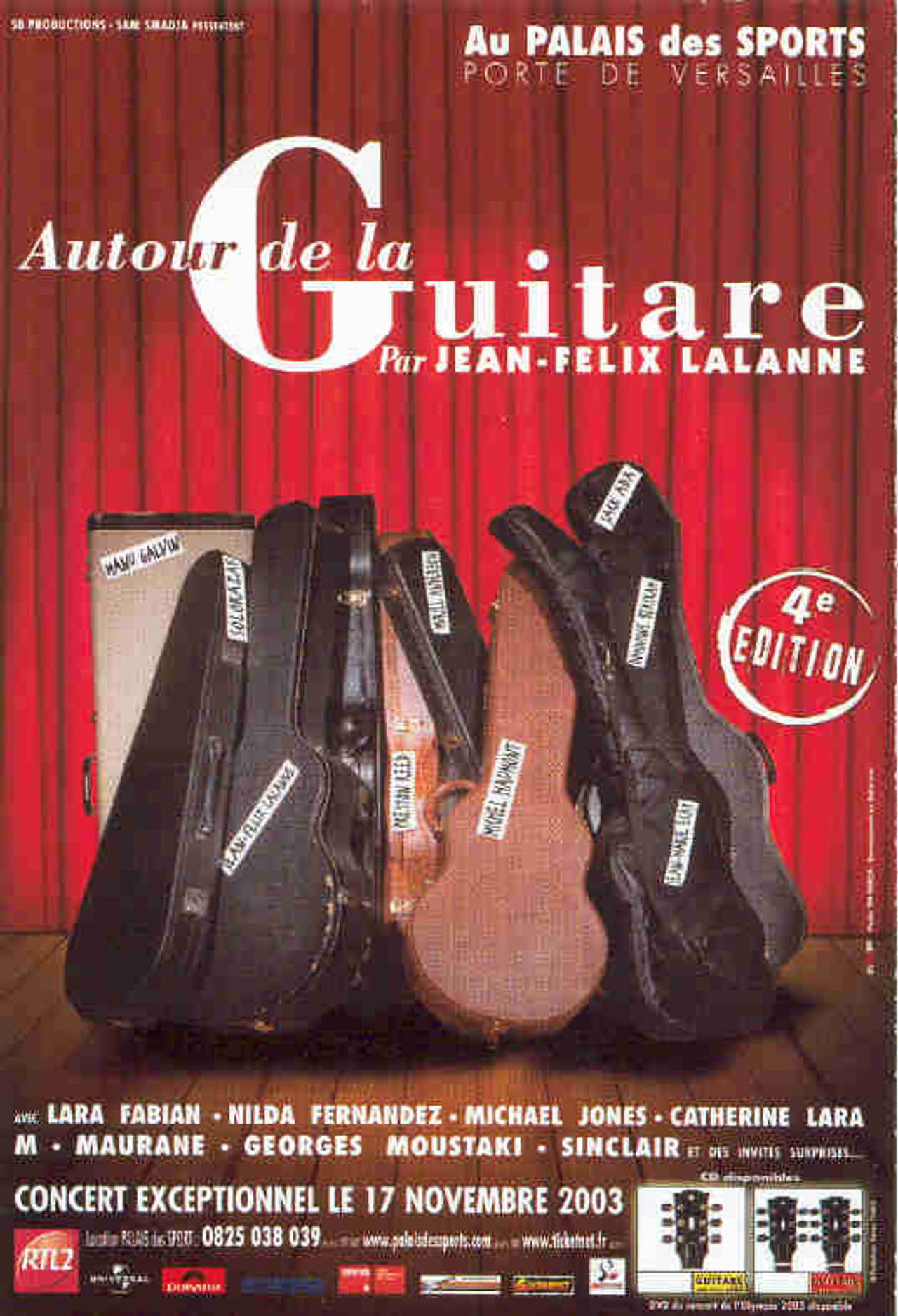 Autour de la guitare Backdrop