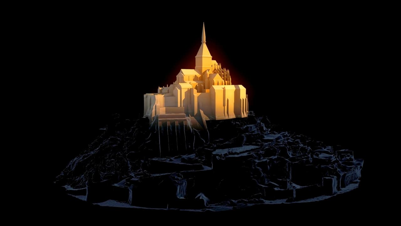 Mont Saint-Michel: The Enigmatic Labyrinth Backdrop Image