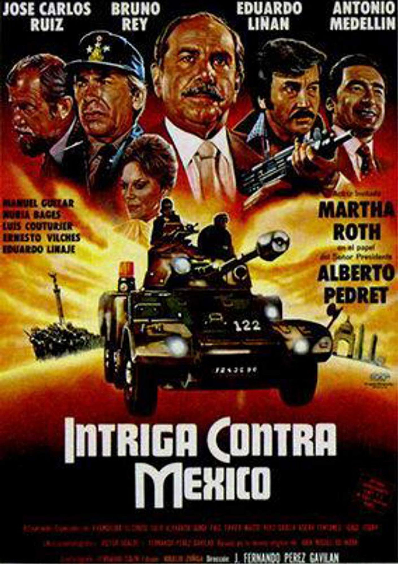 Intriga contra México Backdrop