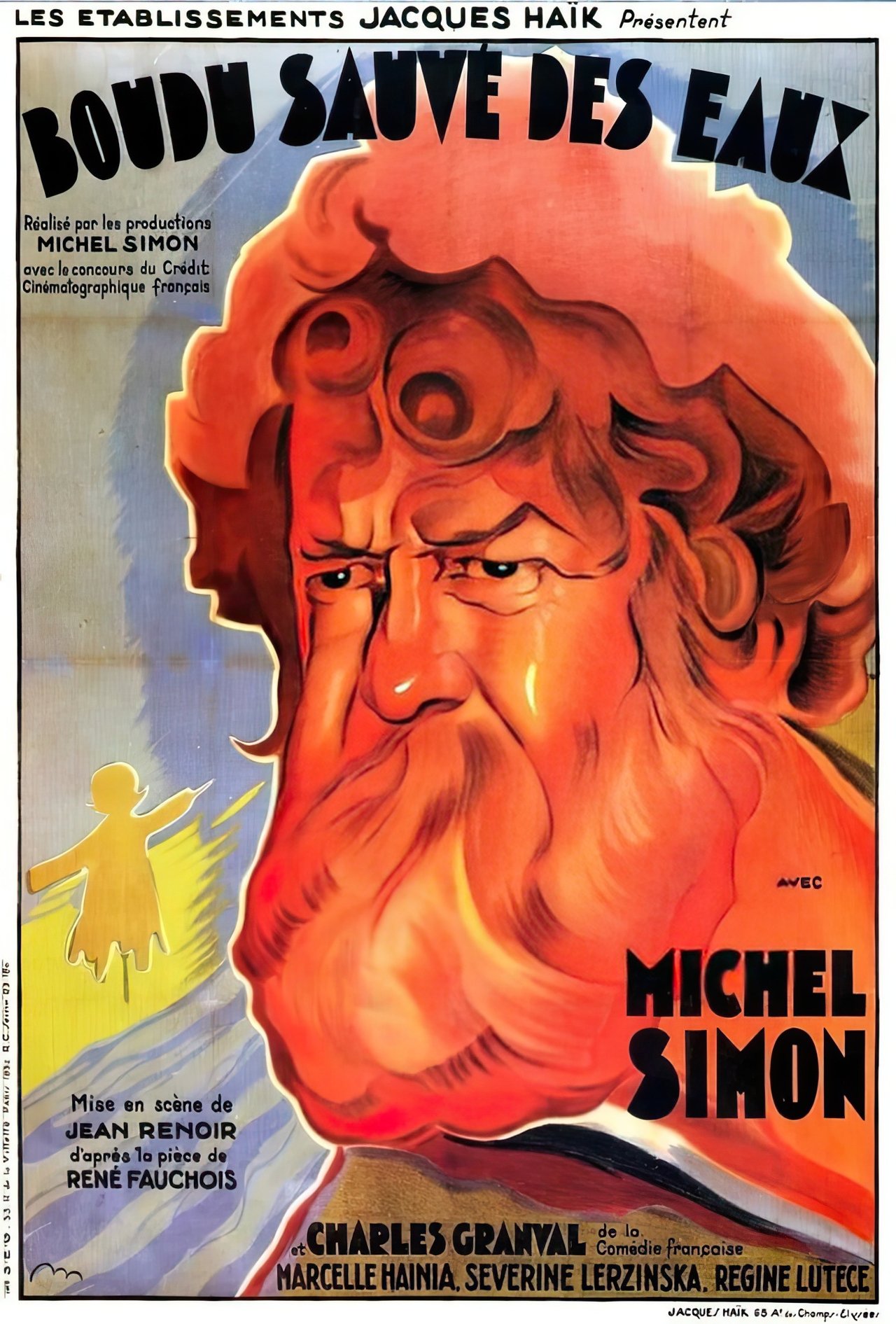 Boudu sauvé des eaux poster