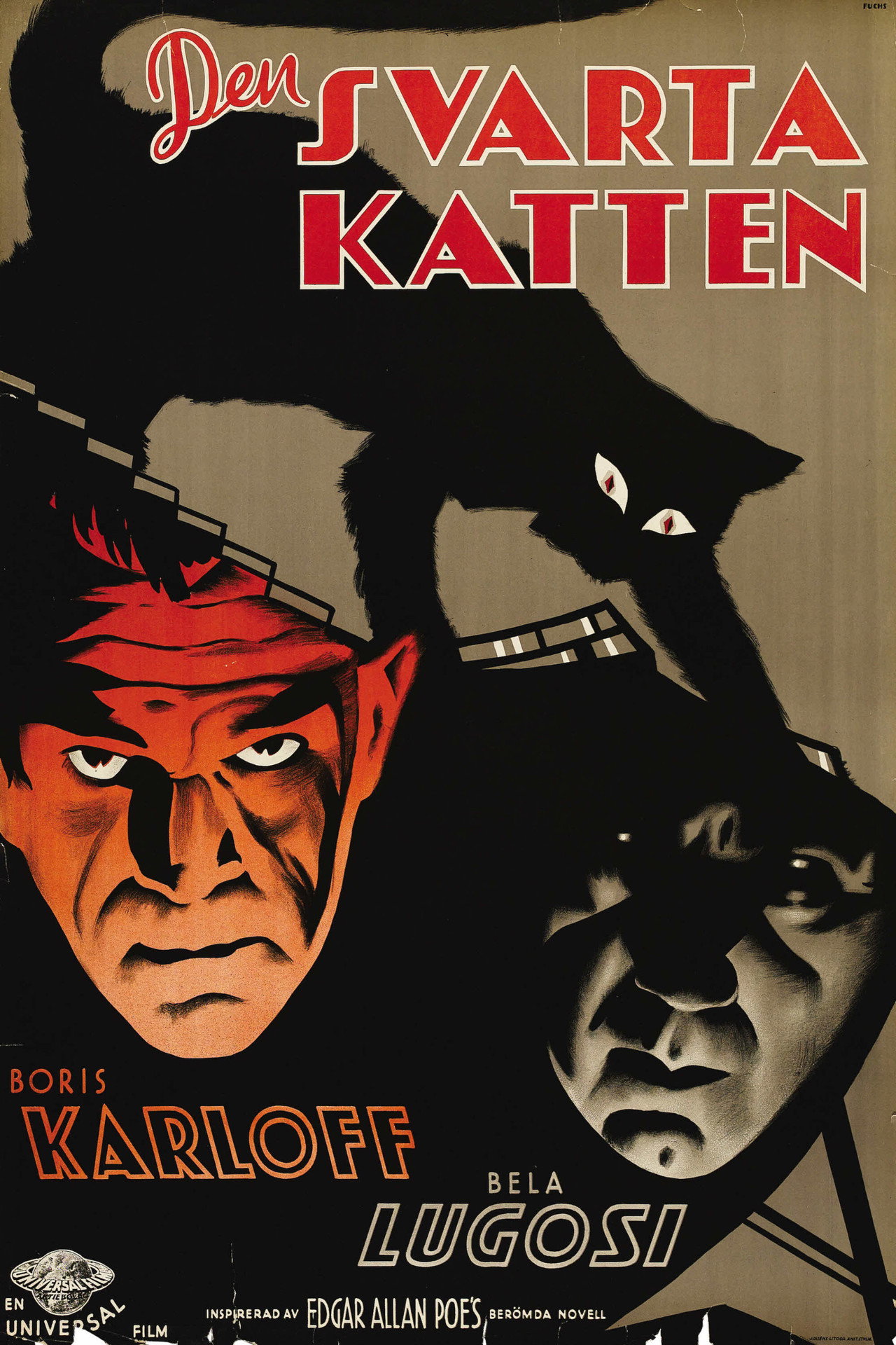 Den svarta katten filmaffisch