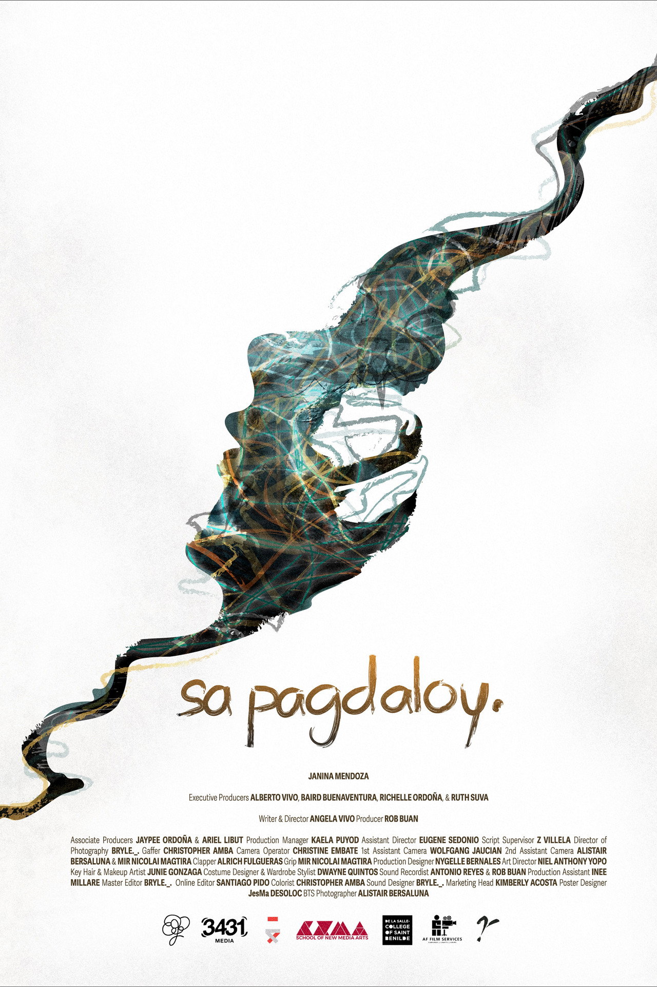 sa pagdaloy. Backdrop