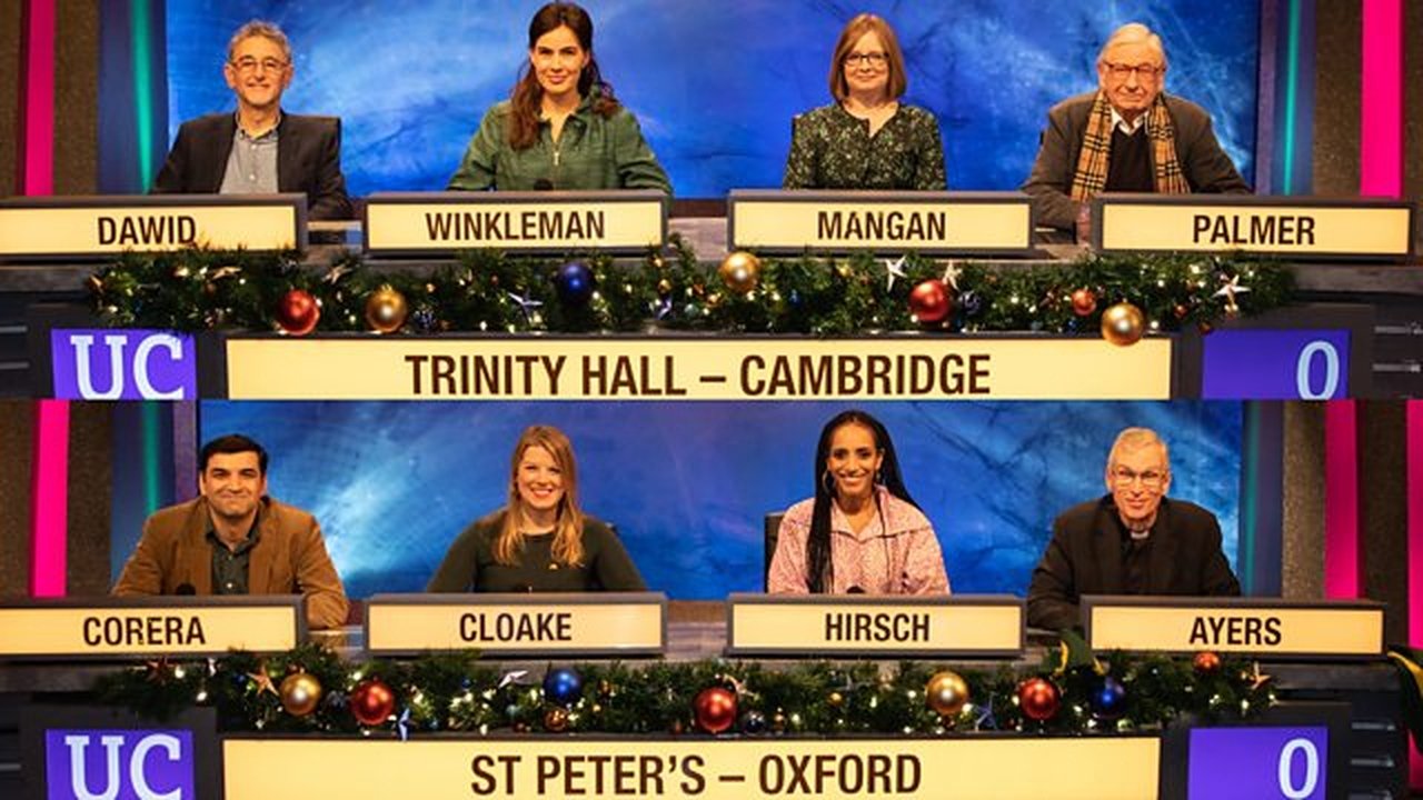 University Challenge - Season 0 Episode 108 : Christmas 2019 - Trinity Hall, Cambridge v St Peter's College, Oxford