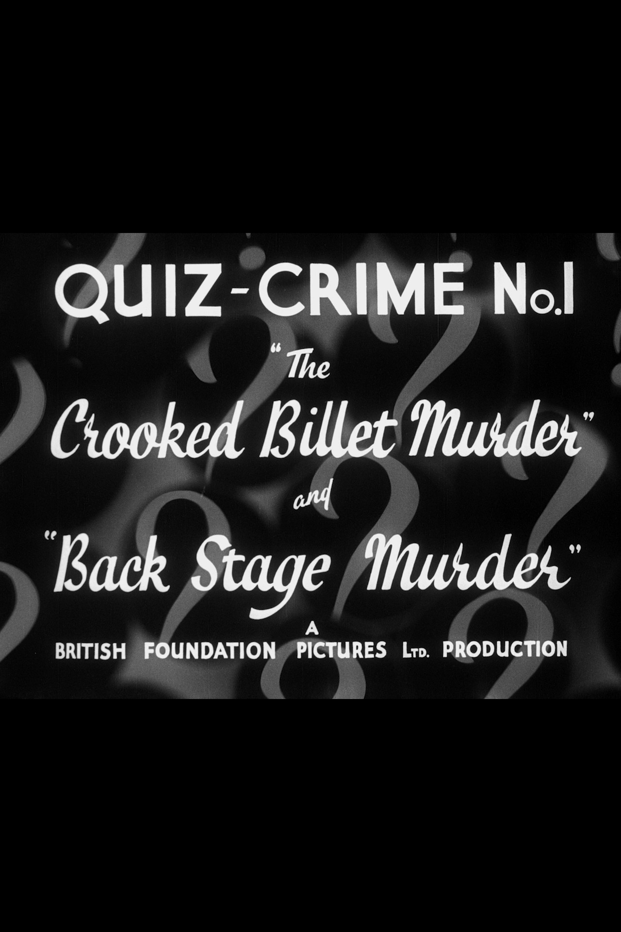 Quiz Crime No. 1 filmaffisch