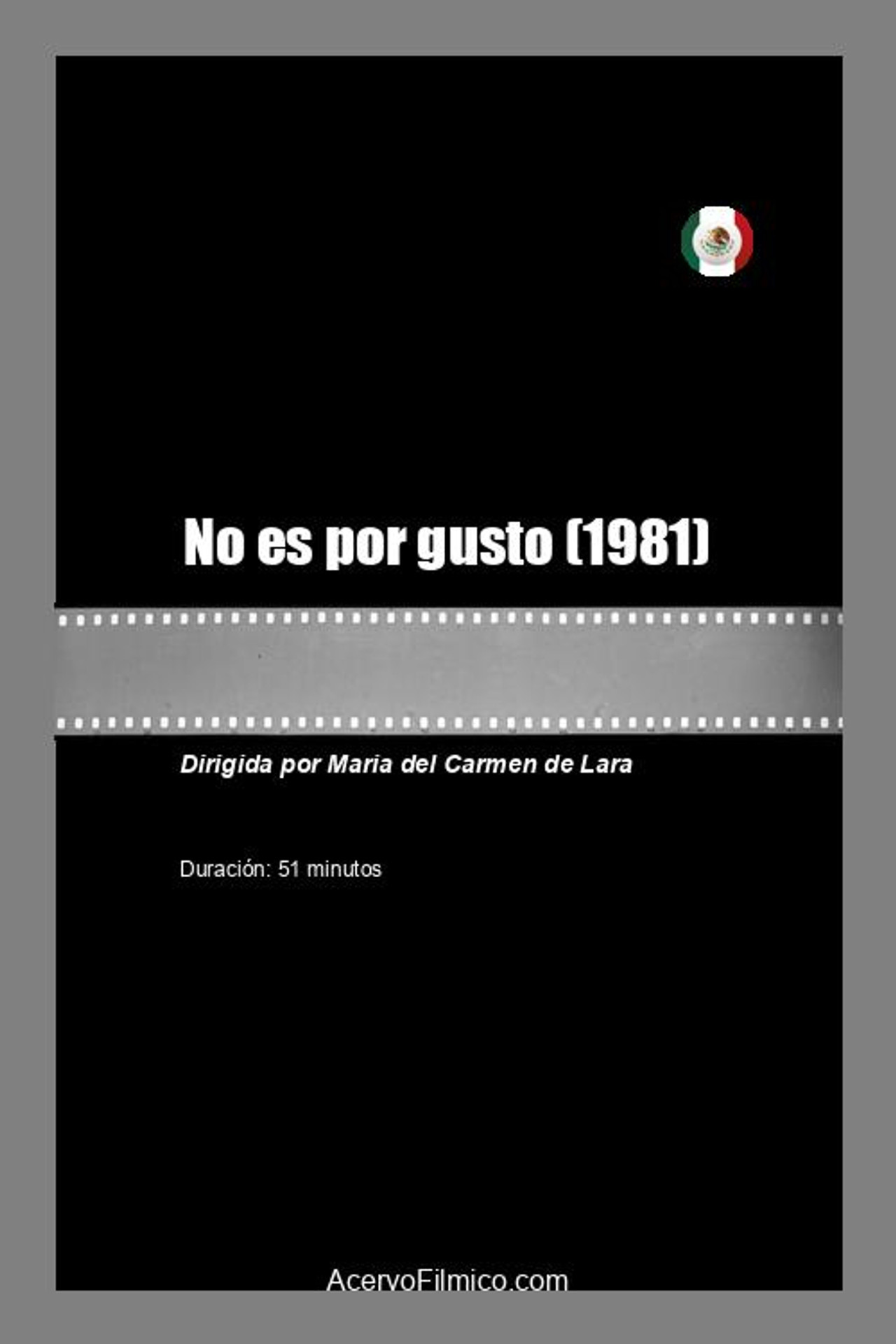 Affiche de No es por gusto