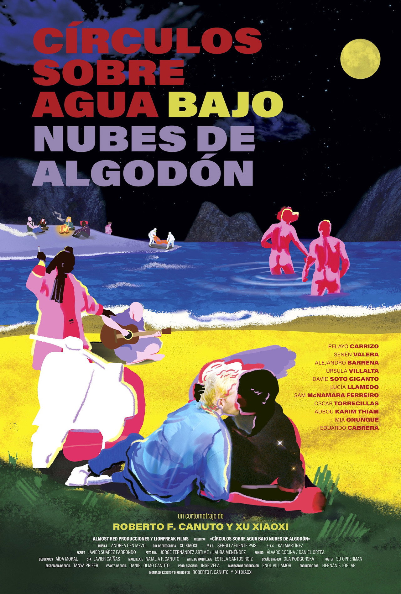 Círculos sobre agua, bajo nubes de algodón filmaffisch