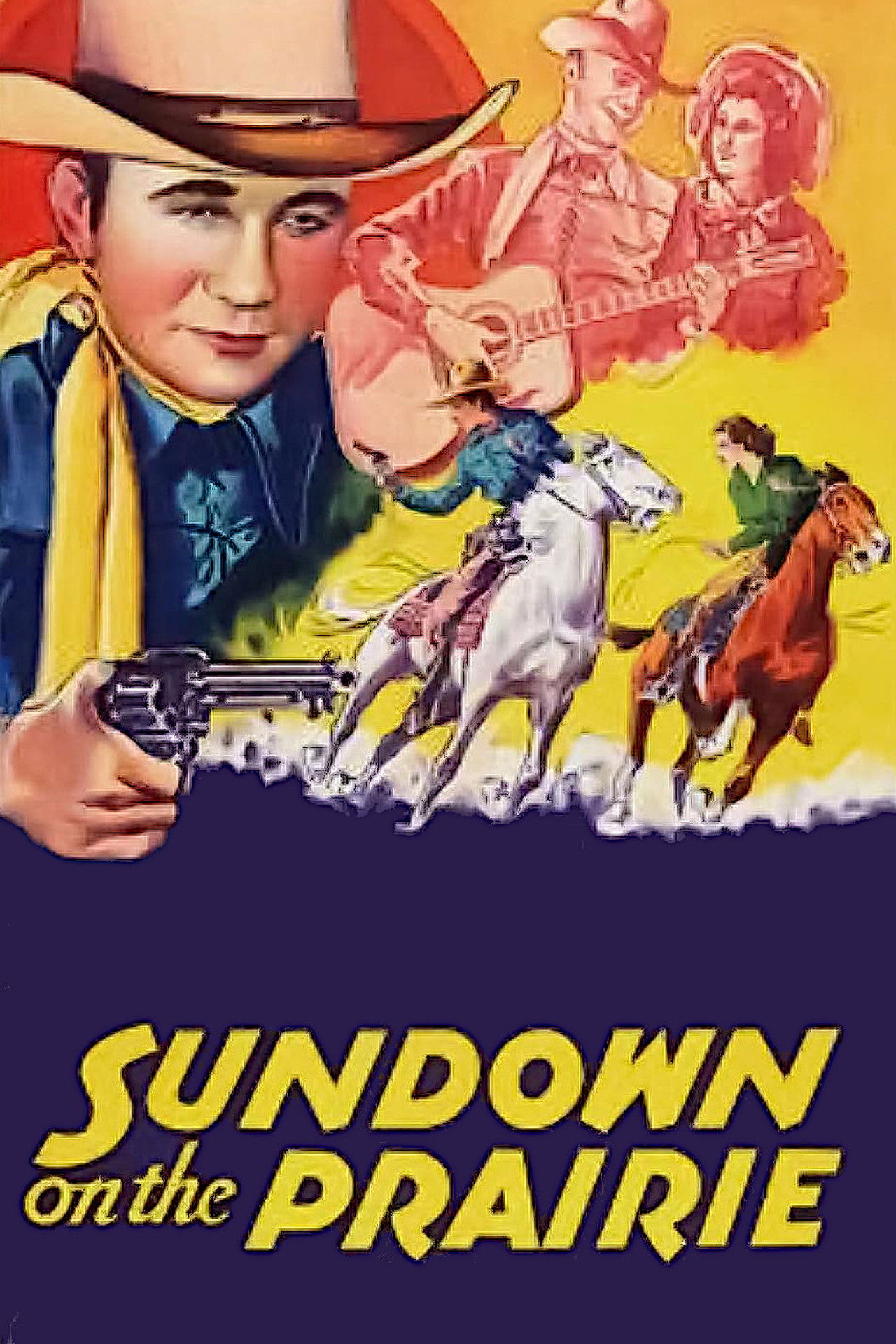 Sundown on the Prairie poster