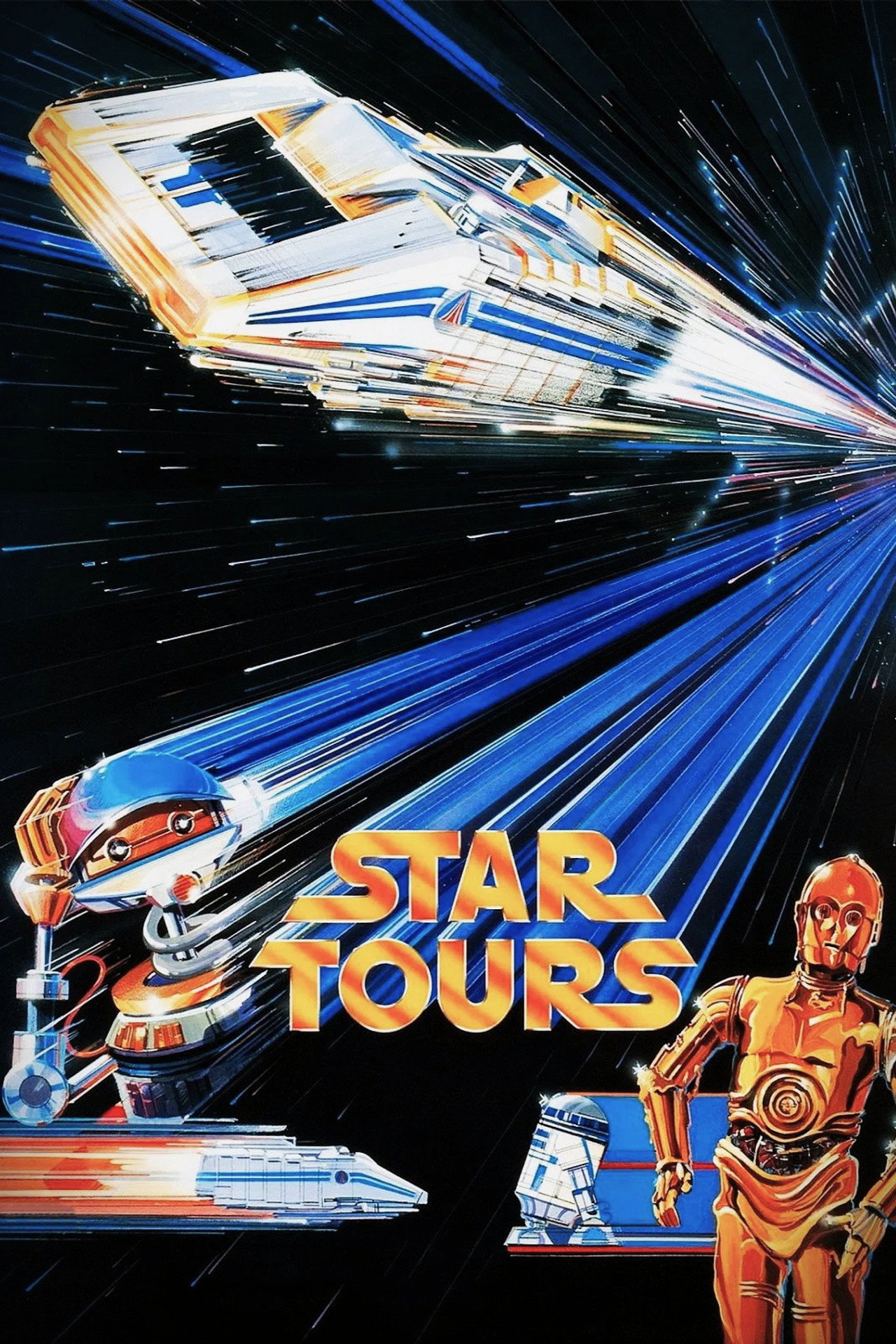 George Lucas' Star Tours poster