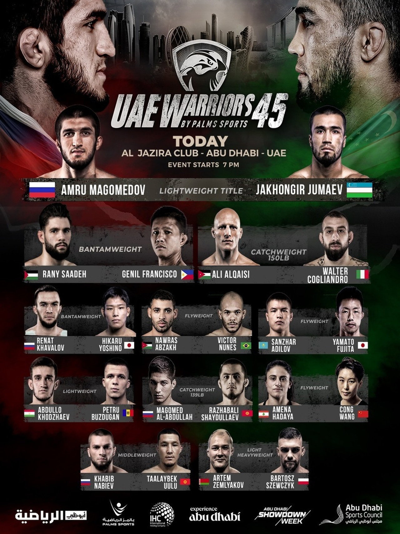 UAE Warriors 45: Magomedov vs. Jumaev poster
