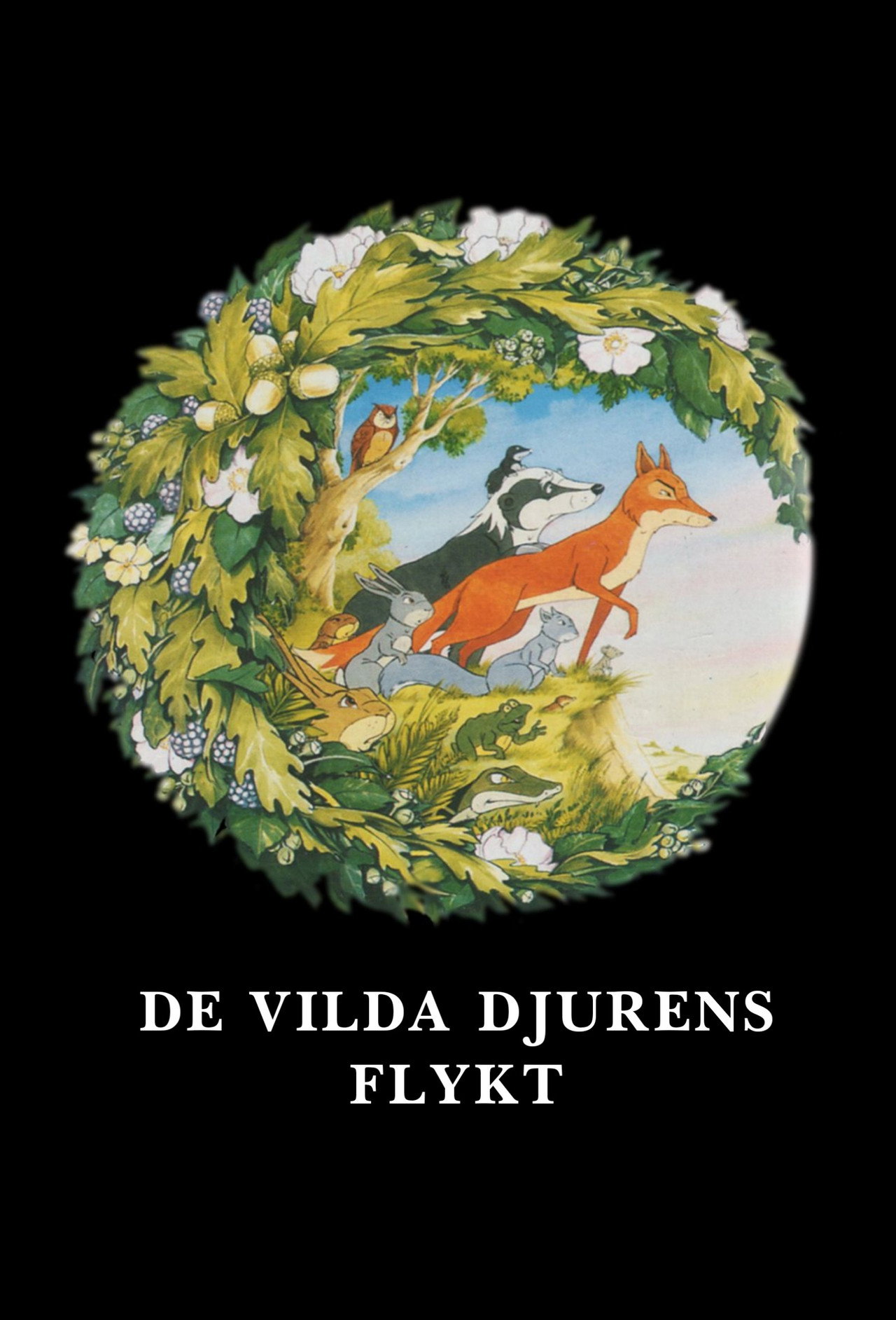 De vilda djurens flykt affisch