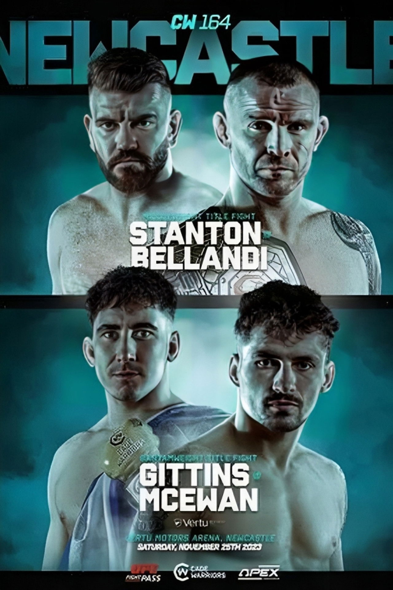 Cage Warriors 164: Stanton vs. Bellandi Backdrop