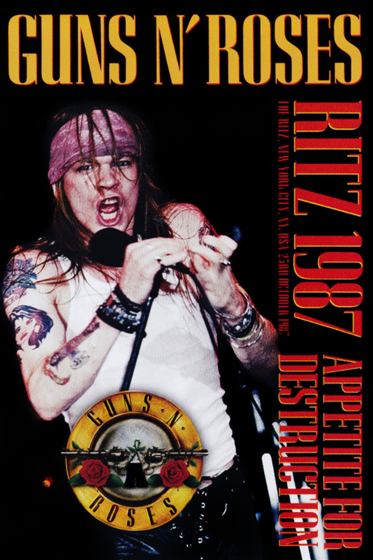 Guns N' Roses Live at The Ritz, NY 1987 filmaffisch